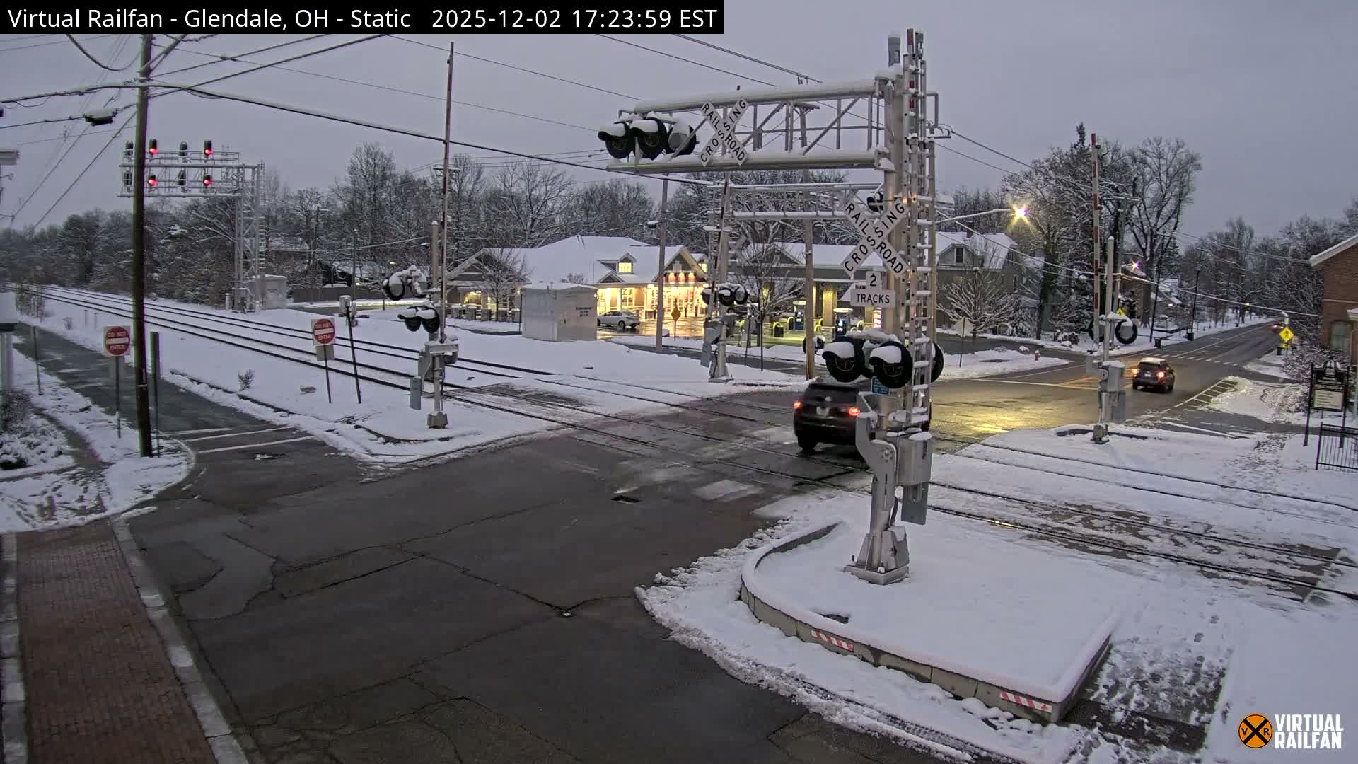 Glendale Railroad Crossing & Junction Live Cam - Glendale, Hamilton, Ohio, USA