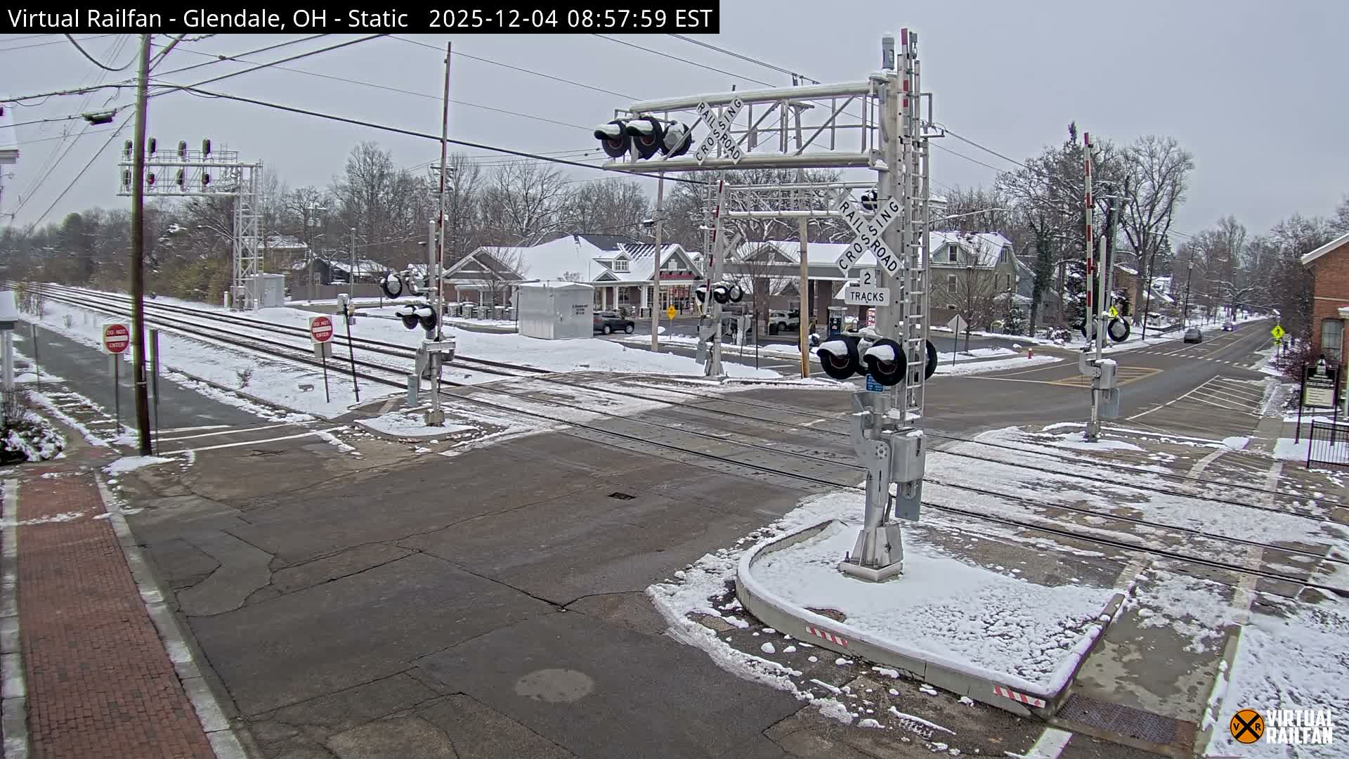 Glendale Railroad Crossing & Junction Live Cam - Glendale, Hamilton, Ohio, USA