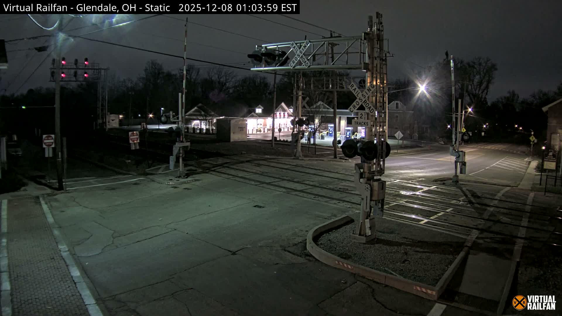 Glendale Railroad Crossing & Junction Live Cam - Glendale, Hamilton, Ohio, USA
