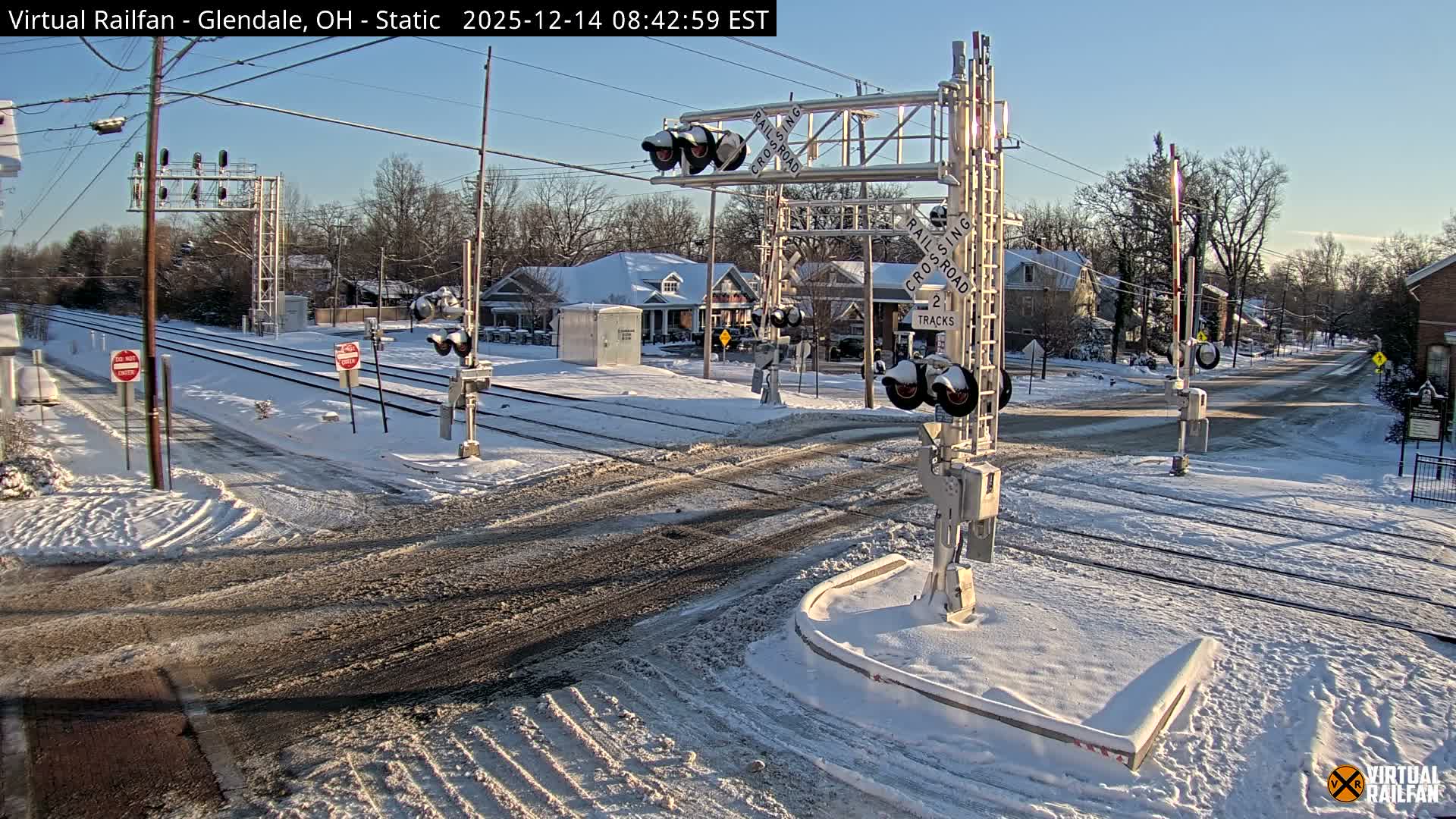 Glendale Railroad Crossing & Junction Live Cam - Glendale, Hamilton, Ohio, USA