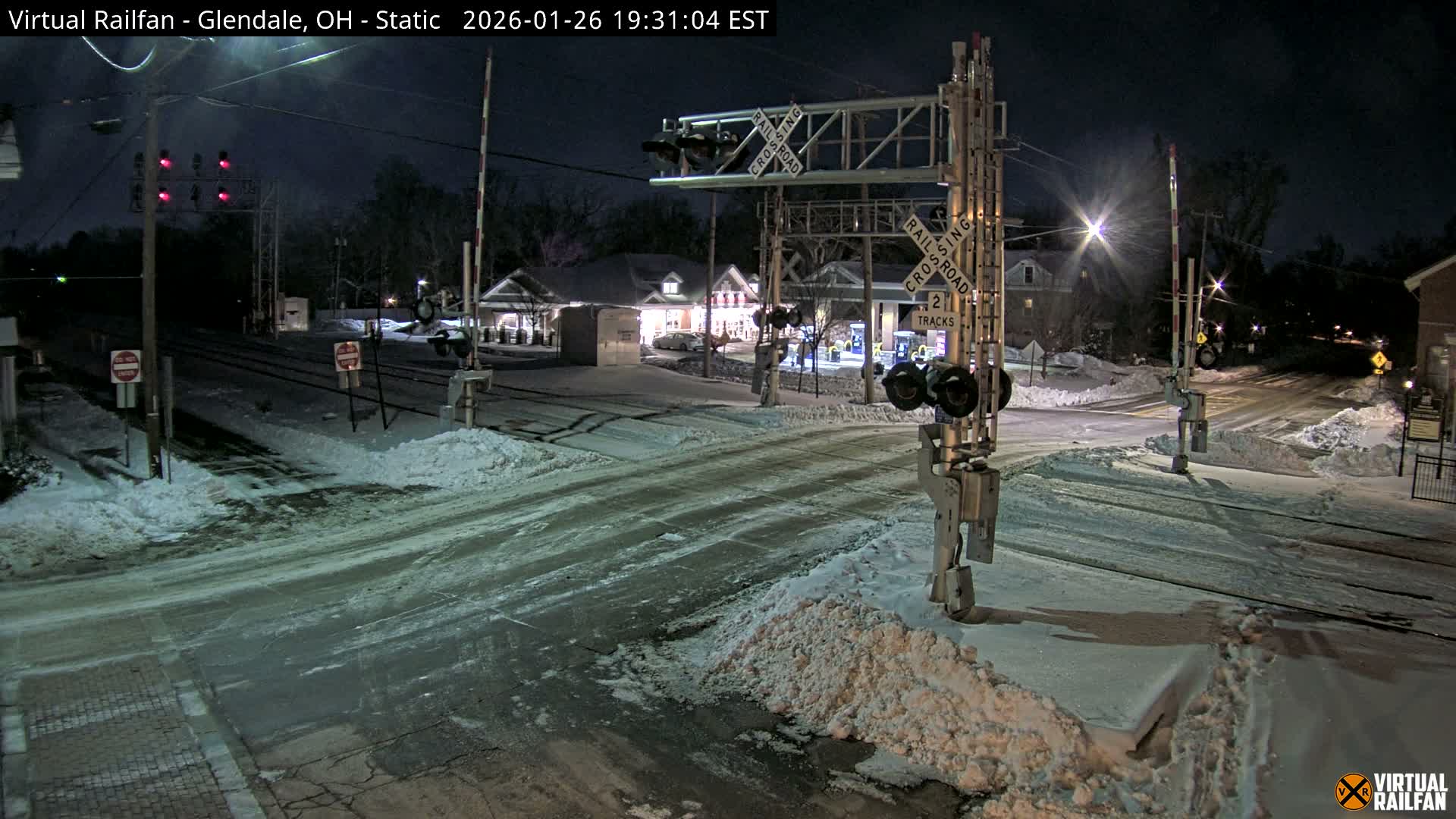 Glendale Railroad Crossing & Junction Live Cam - Glendale, Hamilton, Ohio, USA
