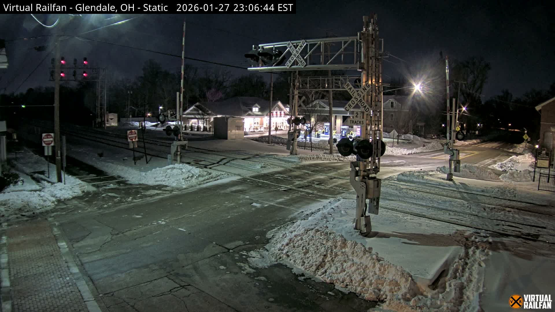Glendale Railroad Crossing & Junction Live Cam - Glendale, Hamilton, Ohio, USA