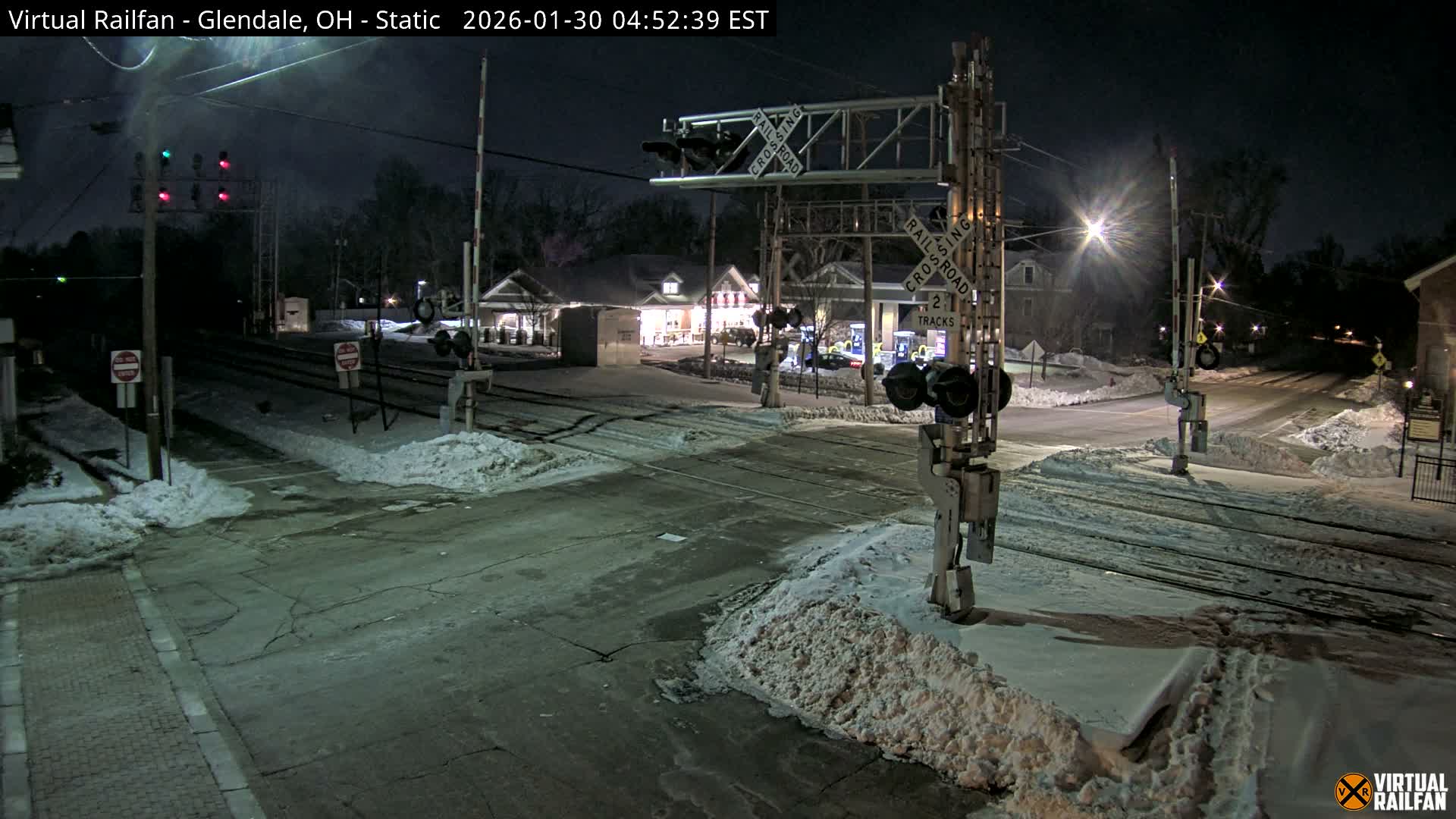 Glendale Railroad Crossing & Junction Live Cam - Glendale, Hamilton, Ohio, USA