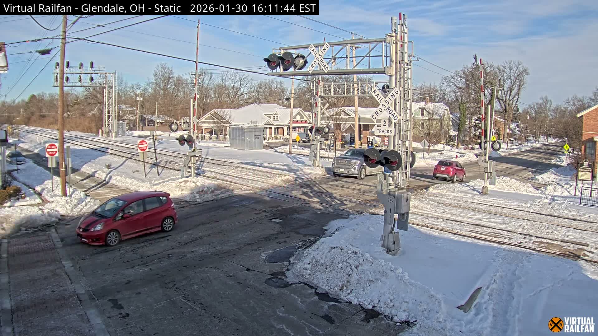 Glendale Railroad Crossing & Junction Live Cam - Glendale, Hamilton, Ohio, USA
