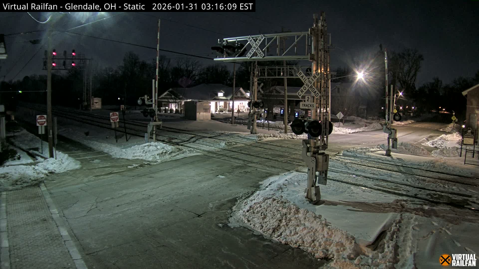 Glendale Railroad Crossing & Junction Live Cam - Glendale, Hamilton, Ohio, USA