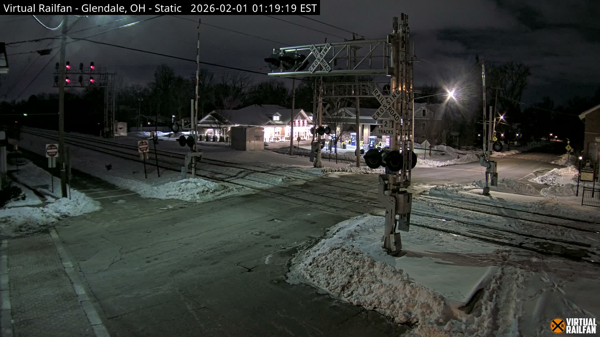 Glendale Railroad Crossing & Junction Live Cam - Glendale, Hamilton, Ohio, USA