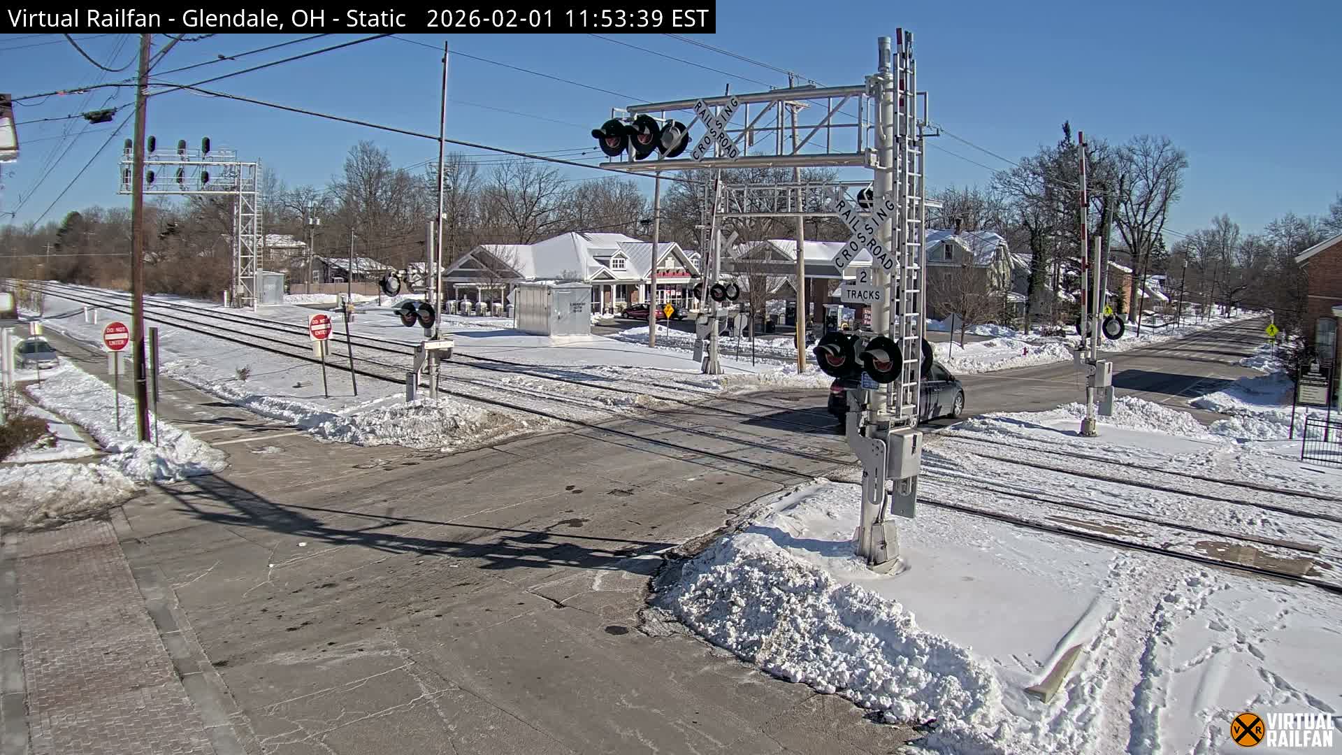 Glendale Railroad Crossing & Junction Live Cam - Glendale, Hamilton, Ohio, USA