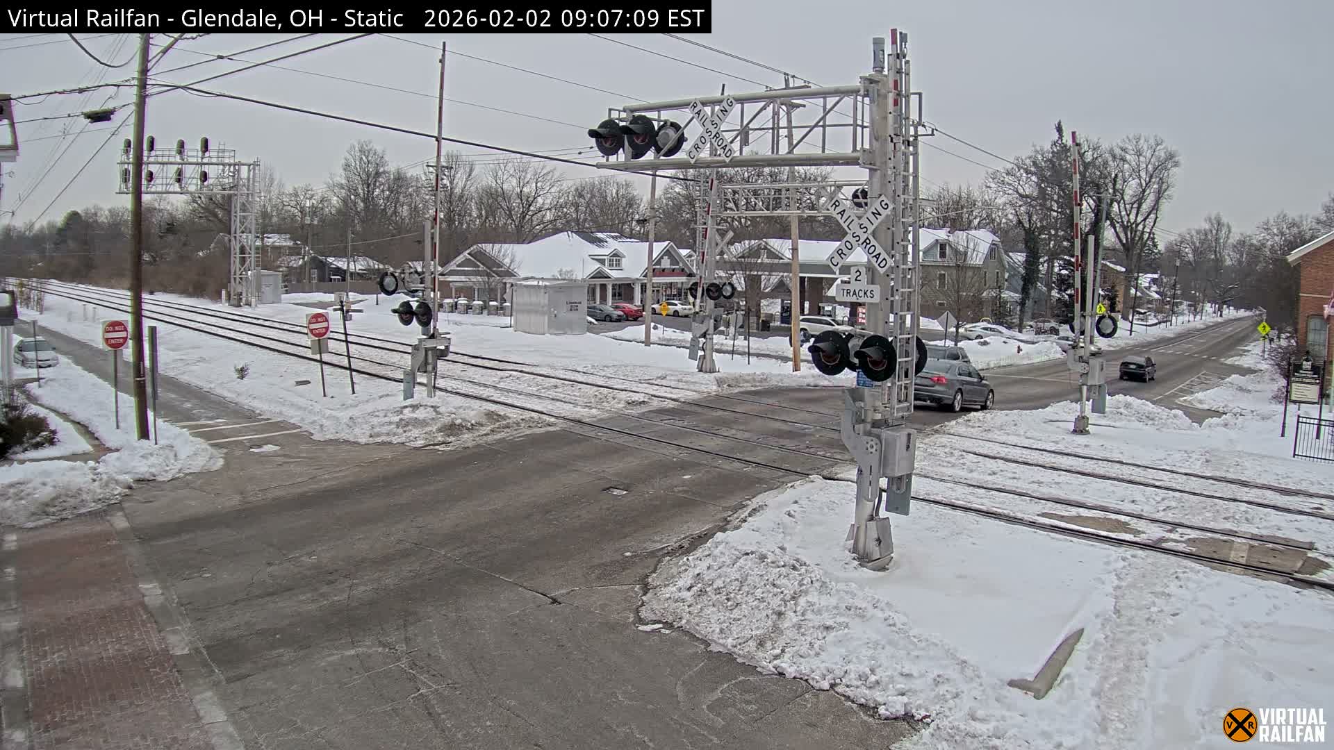 Glendale Railroad Crossing & Junction Live Cam - Glendale, Hamilton, Ohio, USA