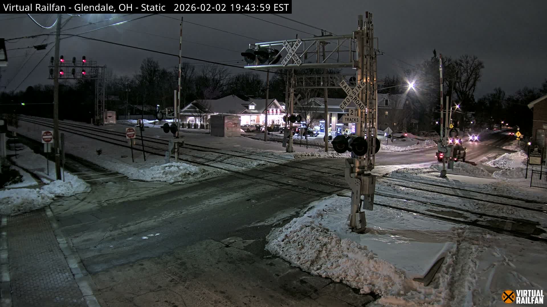 Glendale Railroad Crossing & Junction Live Cam - Glendale, Hamilton, Ohio, USA