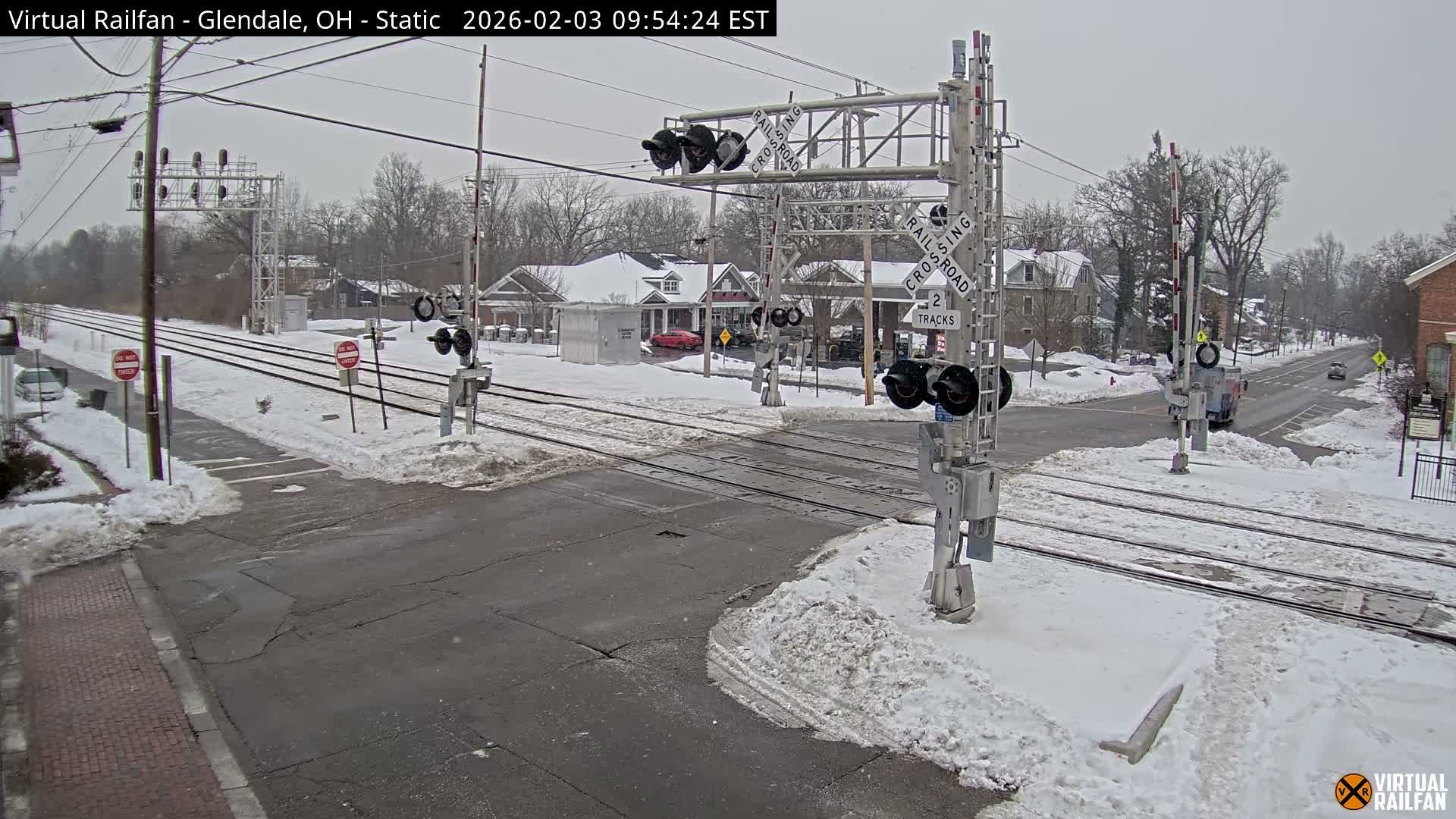 Glendale Railroad Crossing & Junction Live Cam - Glendale, Hamilton, Ohio, USA