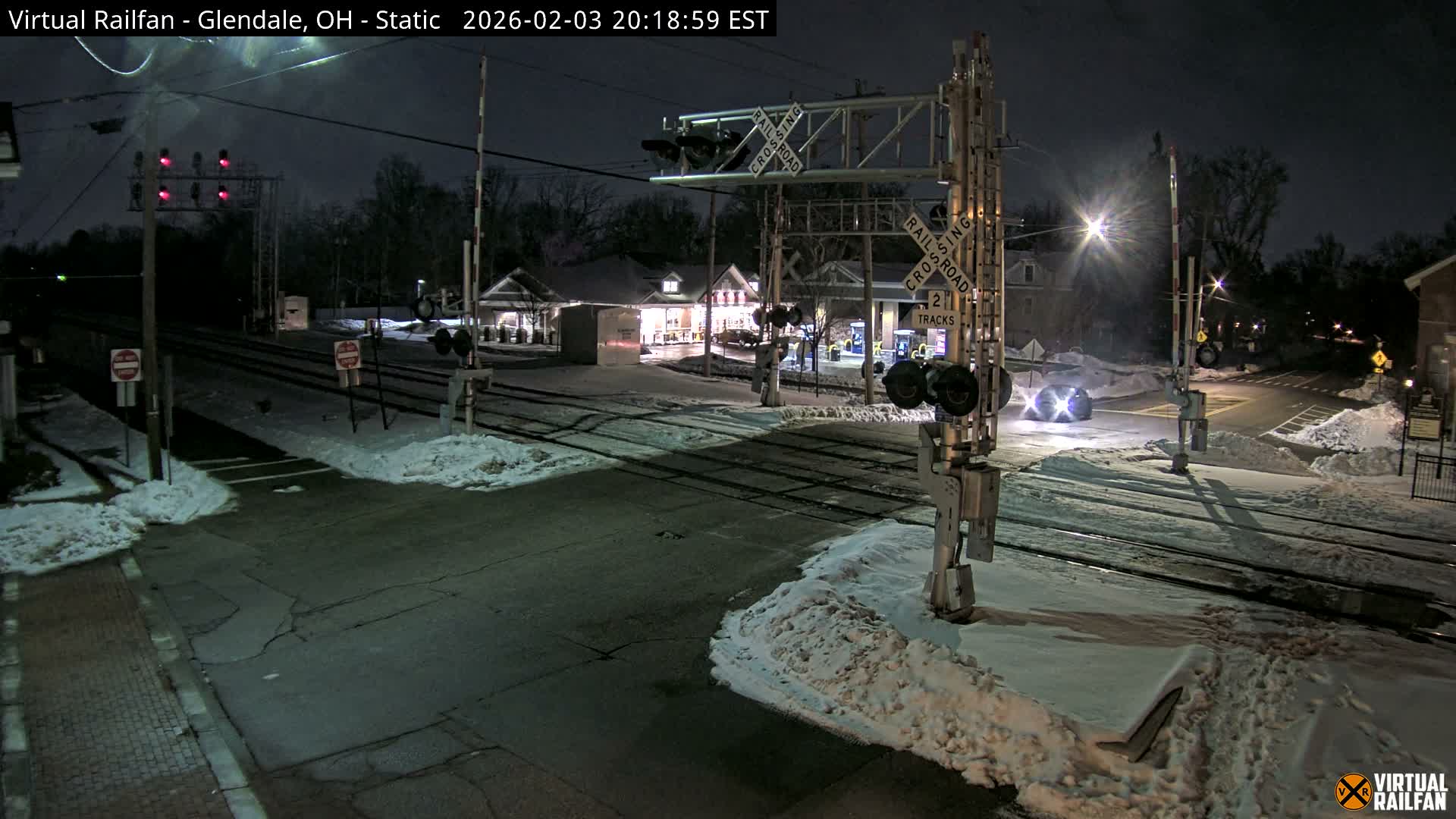 Glendale Railroad Crossing & Junction Live Cam - Glendale, Hamilton, Ohio, USA
