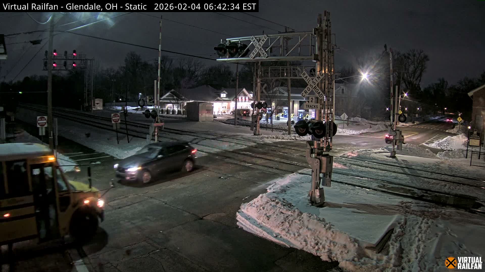 Glendale Railroad Crossing & Junction Live Cam - Glendale, Hamilton, Ohio, USA