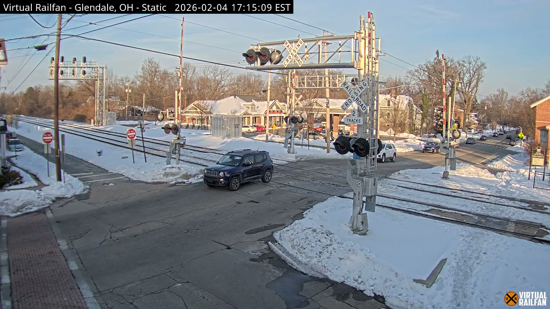 Glendale Railroad Crossing & Junction Live Cam - Glendale, Hamilton, Ohio, USA