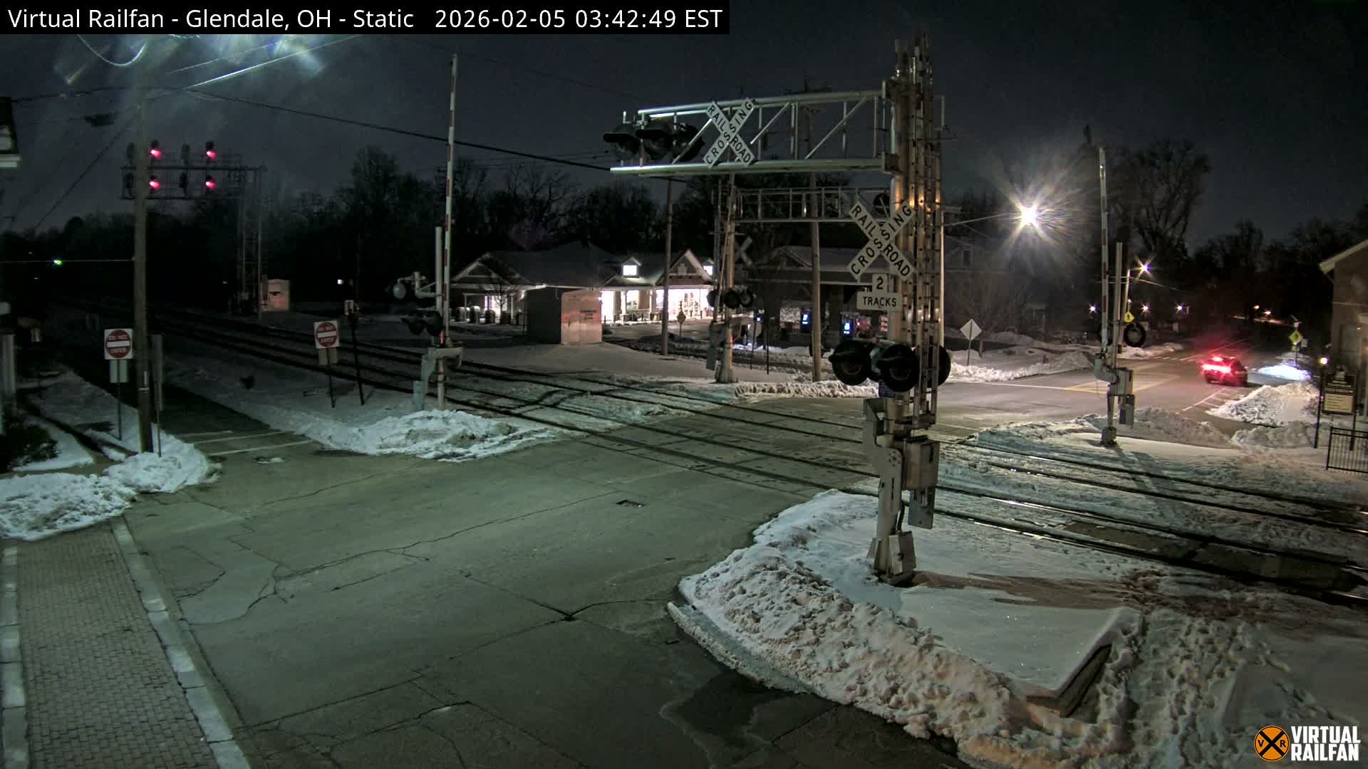 Glendale Railroad Crossing & Junction Live Cam - Glendale, Hamilton, Ohio, USA