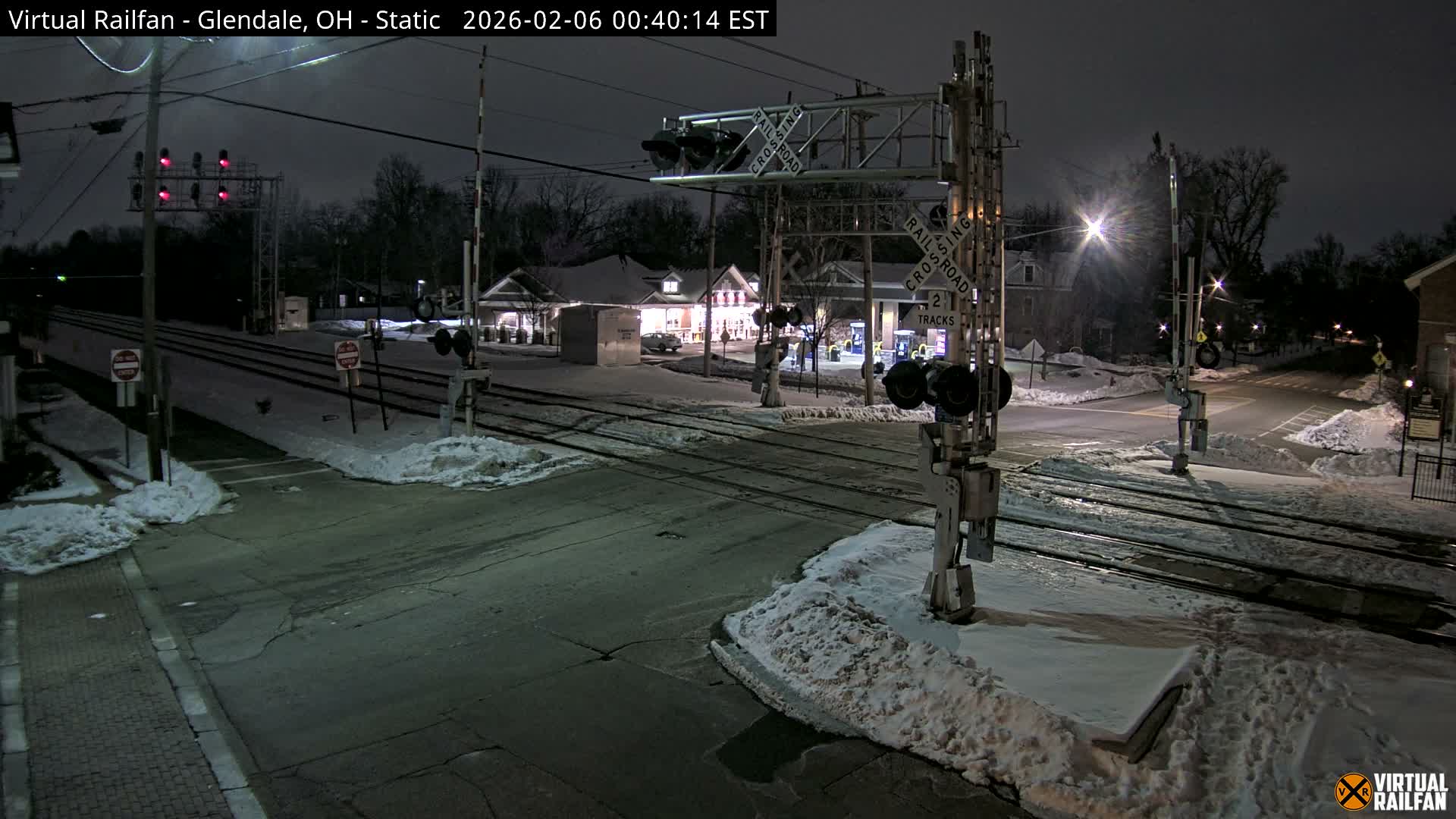 Glendale Railroad Crossing & Junction Live Cam - Glendale, Hamilton, Ohio, USA