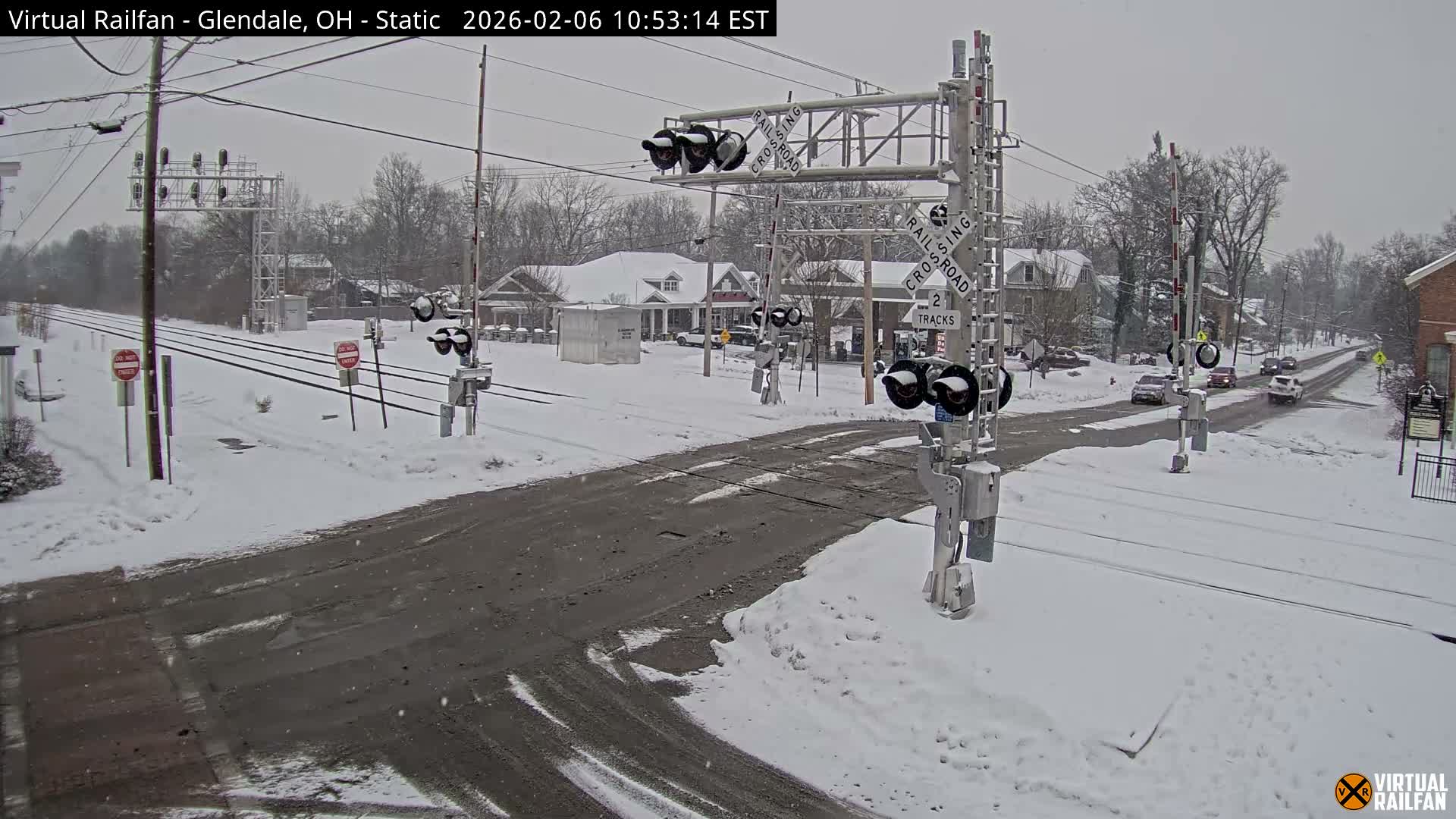 Glendale Railroad Crossing & Junction Live Cam - Glendale, Hamilton, Ohio, USA