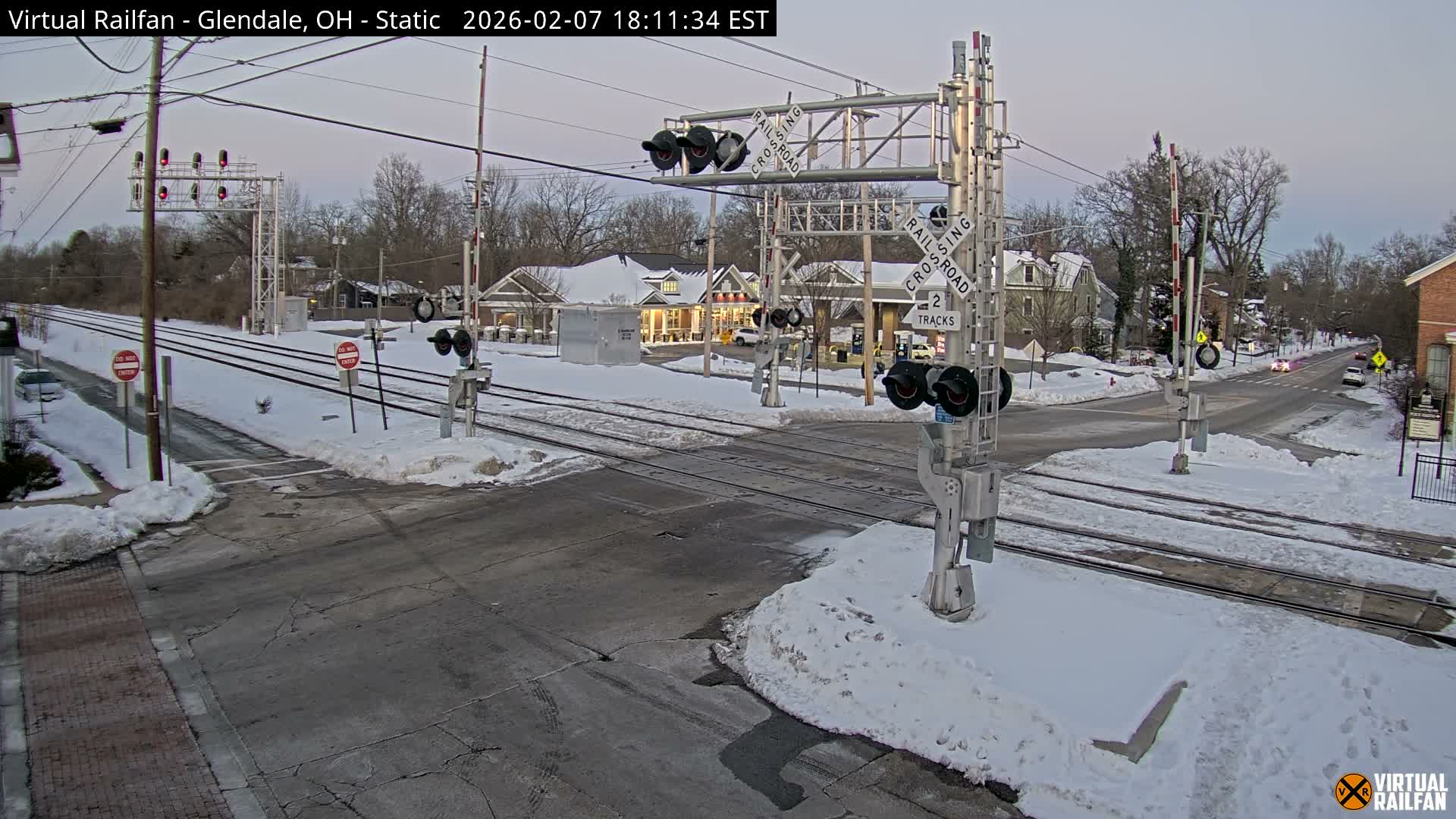 Glendale Railroad Crossing & Junction Live Cam - Glendale, Hamilton, Ohio, USA