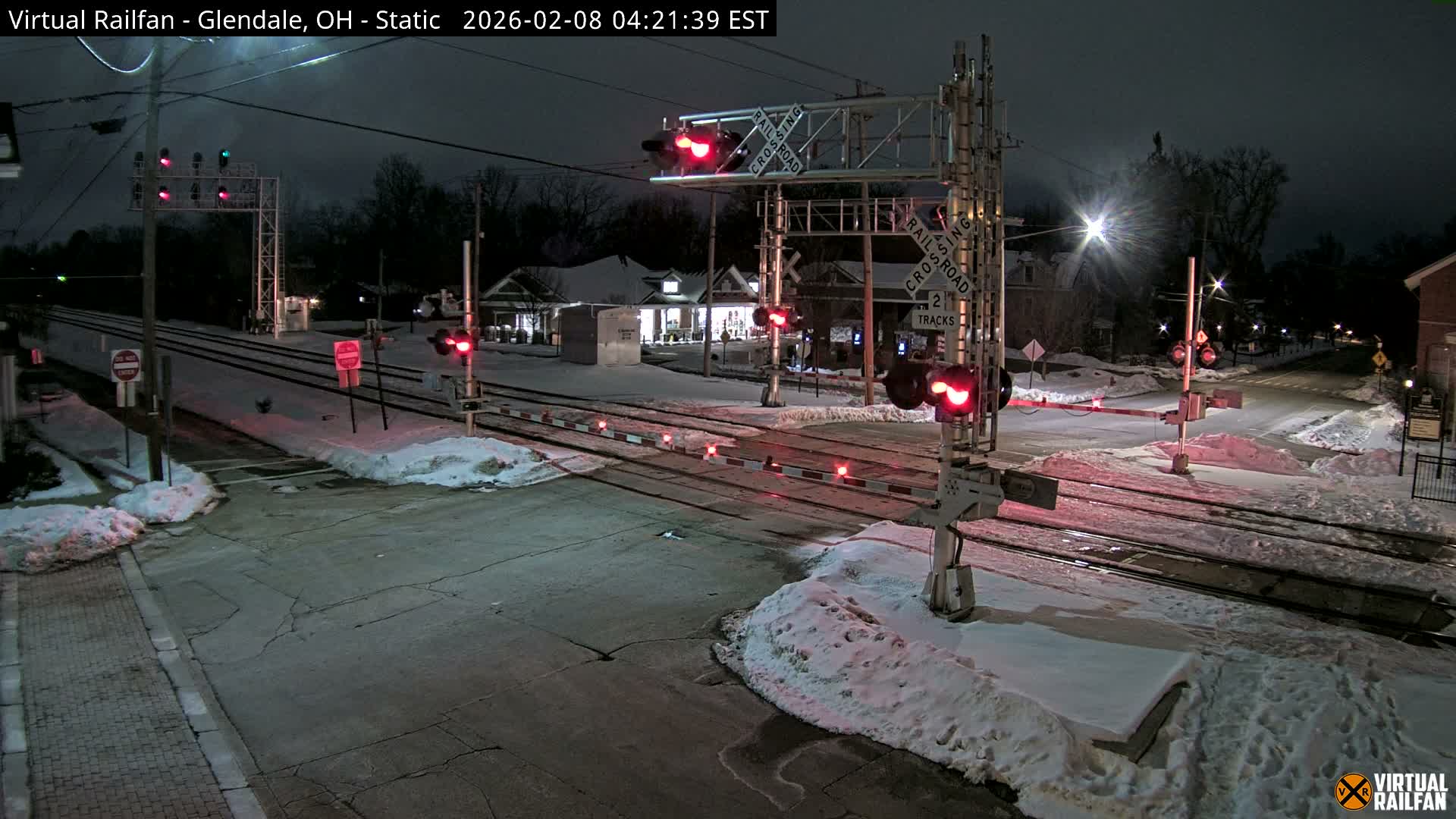 Glendale Railroad Crossing & Junction Live Cam - Glendale, Hamilton, Ohio, USA