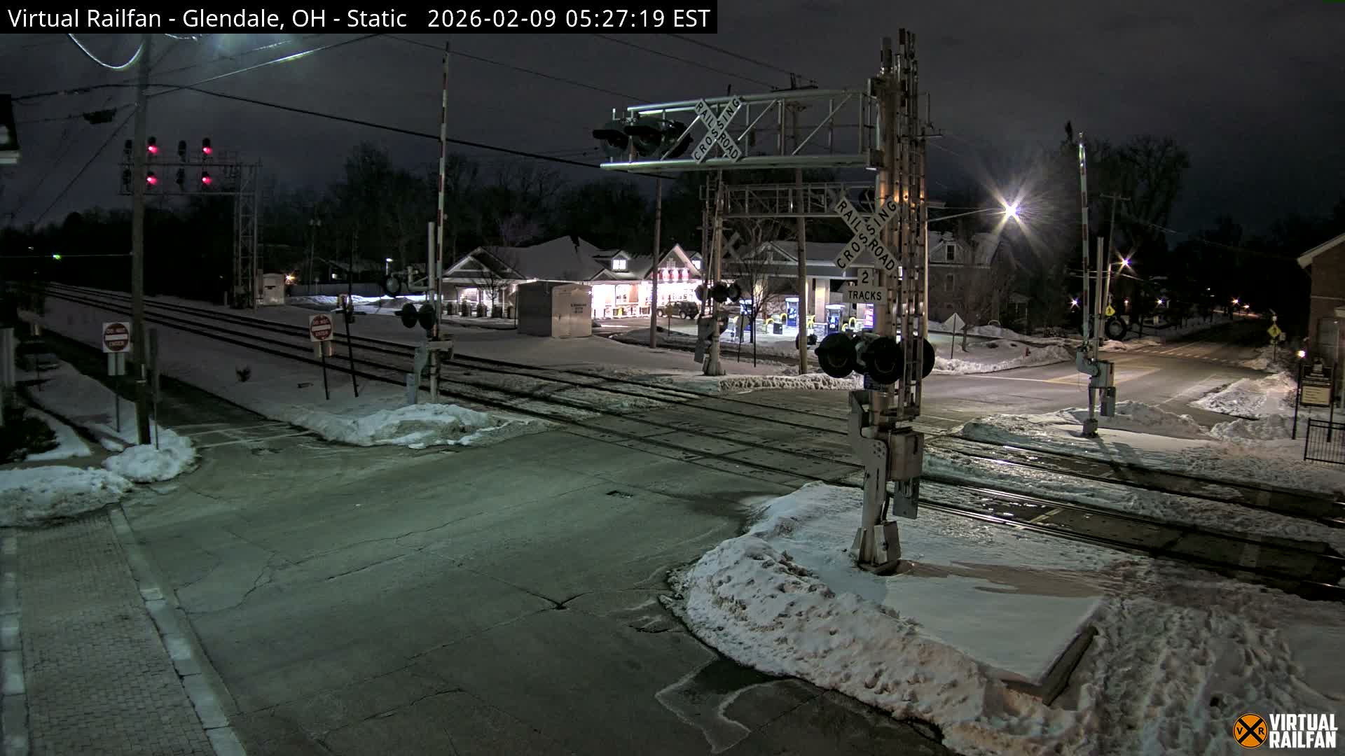 Glendale Railroad Crossing & Junction Live Cam - Glendale, Hamilton, Ohio, USA