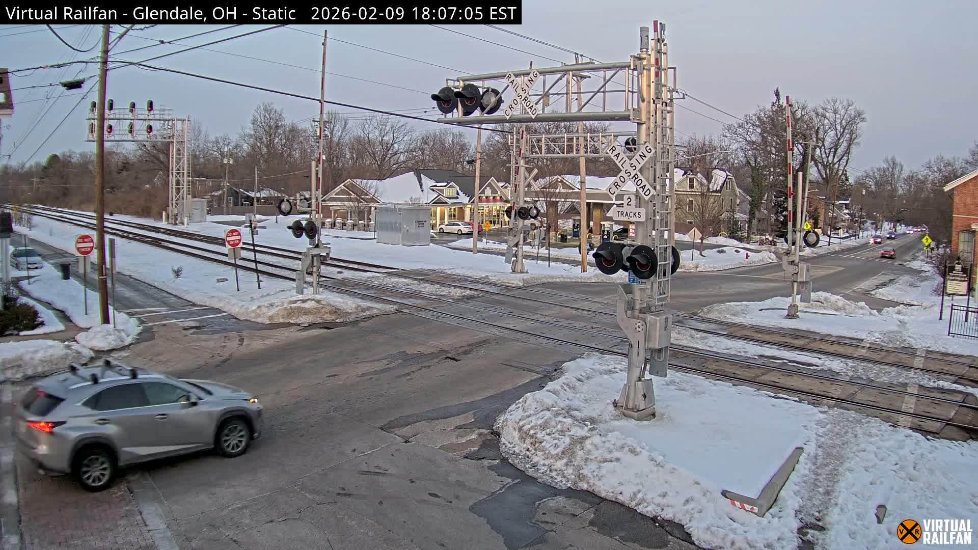 Glendale Railroad Crossing & Junction Live Cam - Glendale, Hamilton, Ohio, USA