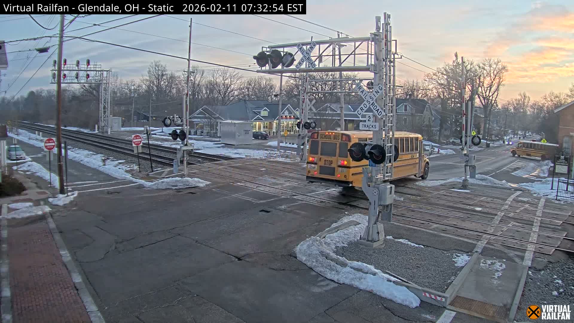 Glendale Railroad Crossing & Junction Live Cam - Glendale, Hamilton, Ohio, USA