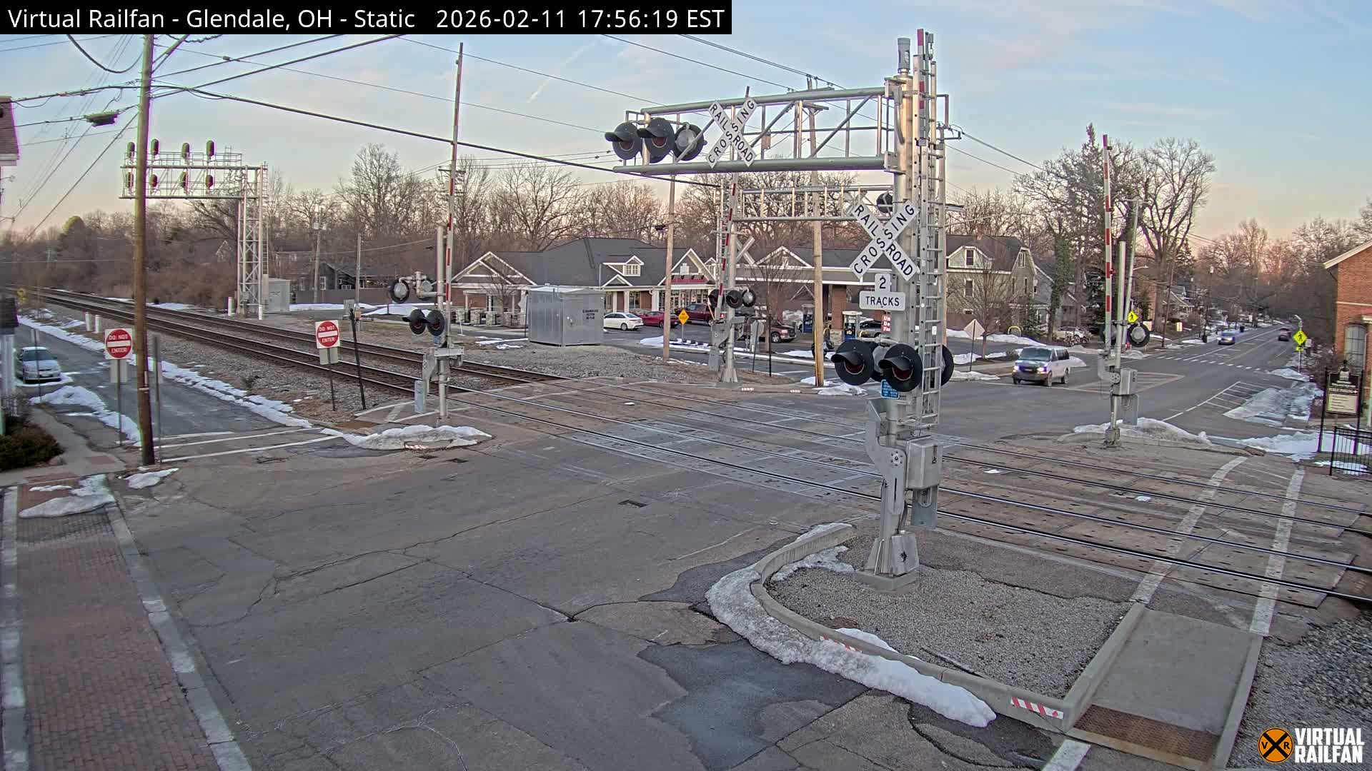 Glendale Railroad Crossing & Junction Live Cam - Glendale, Hamilton, Ohio, USA