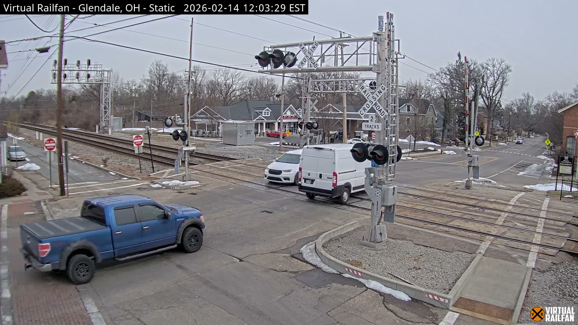 Glendale Railroad Crossing & Junction Live Cam - Glendale, Hamilton, Ohio, USA