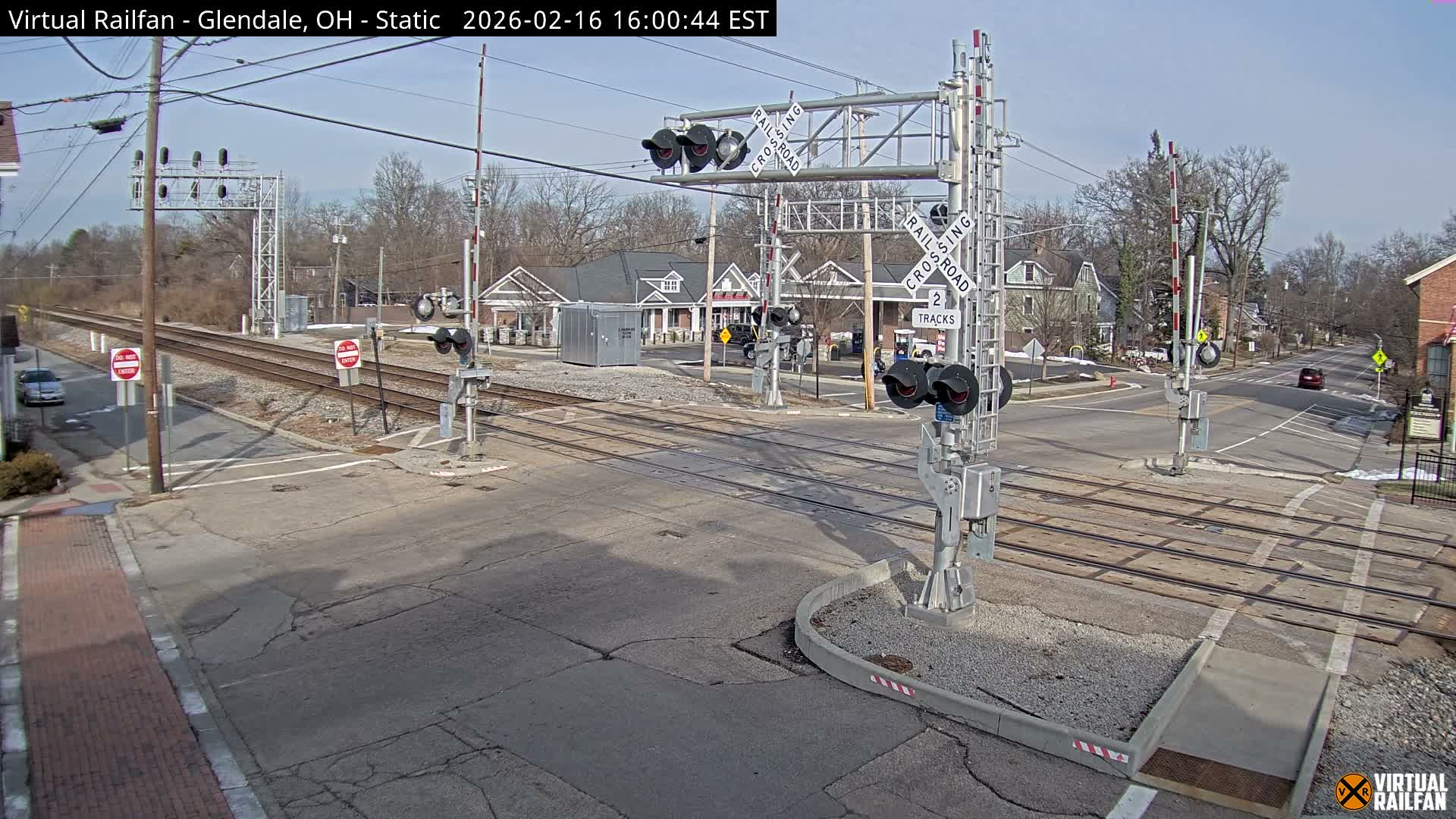 Glendale Railroad Crossing & Junction Live Cam - Glendale, Hamilton, Ohio, USA
