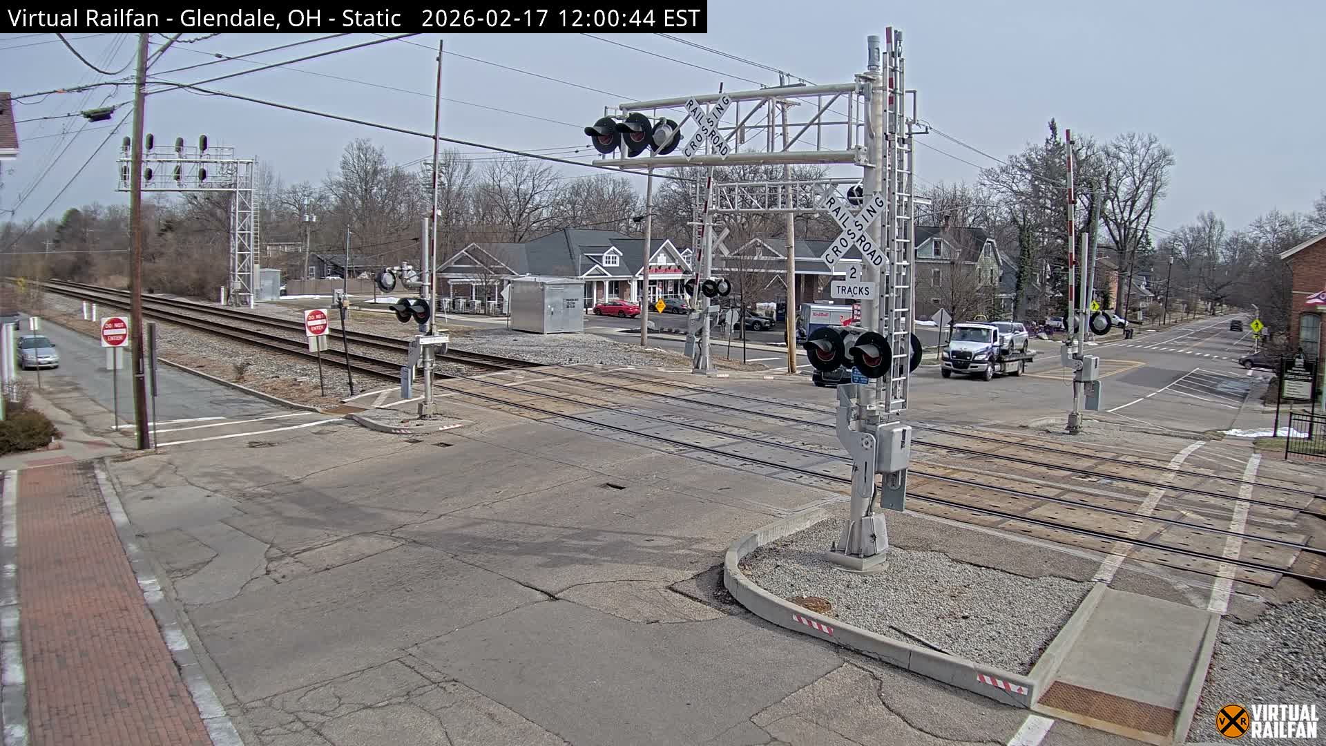 Glendale Railroad Crossing & Junction Live Cam - Glendale, Hamilton, Ohio, USA