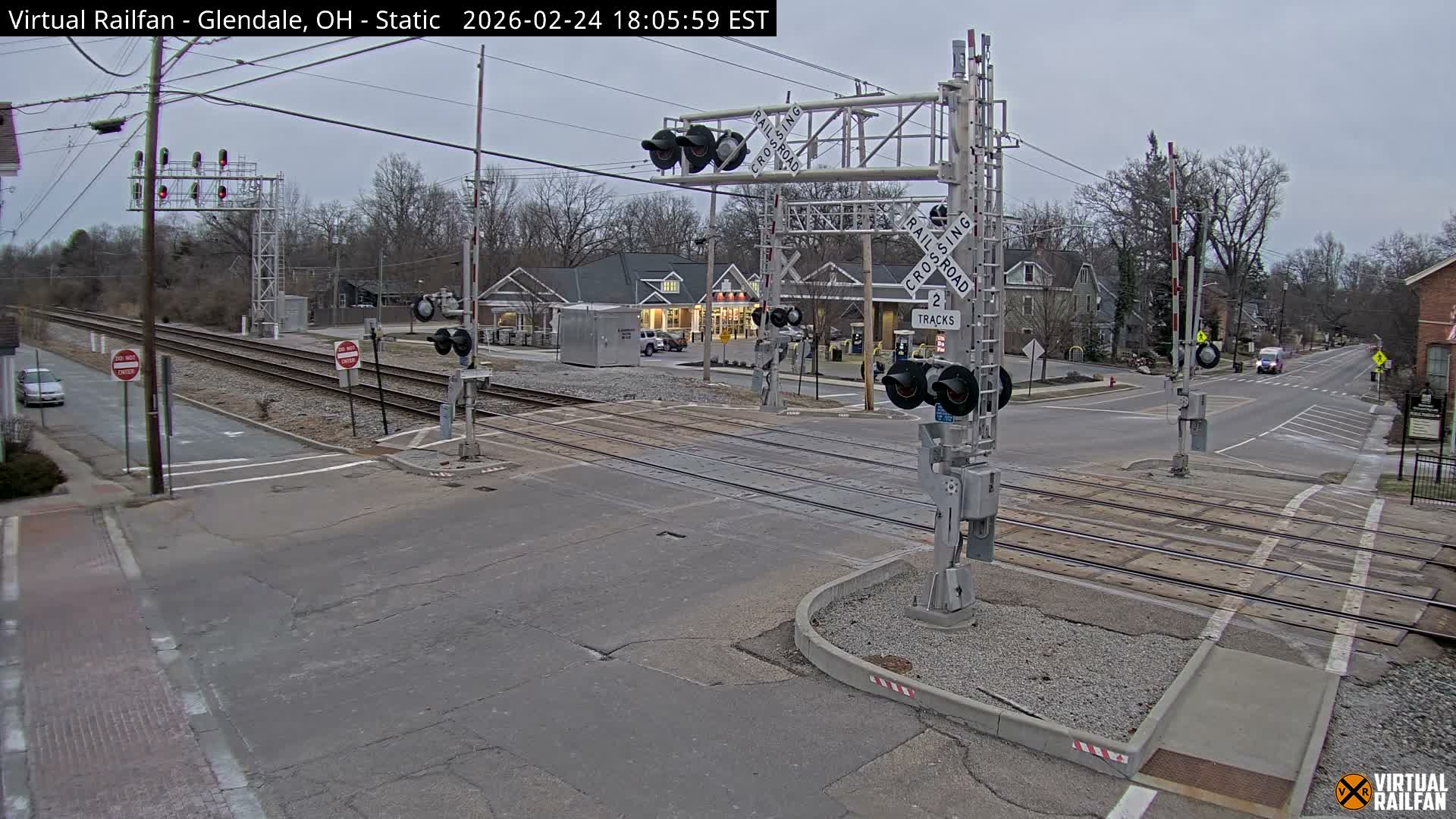 Glendale Railroad Crossing & Junction Live Cam - Glendale, Hamilton, Ohio, USA