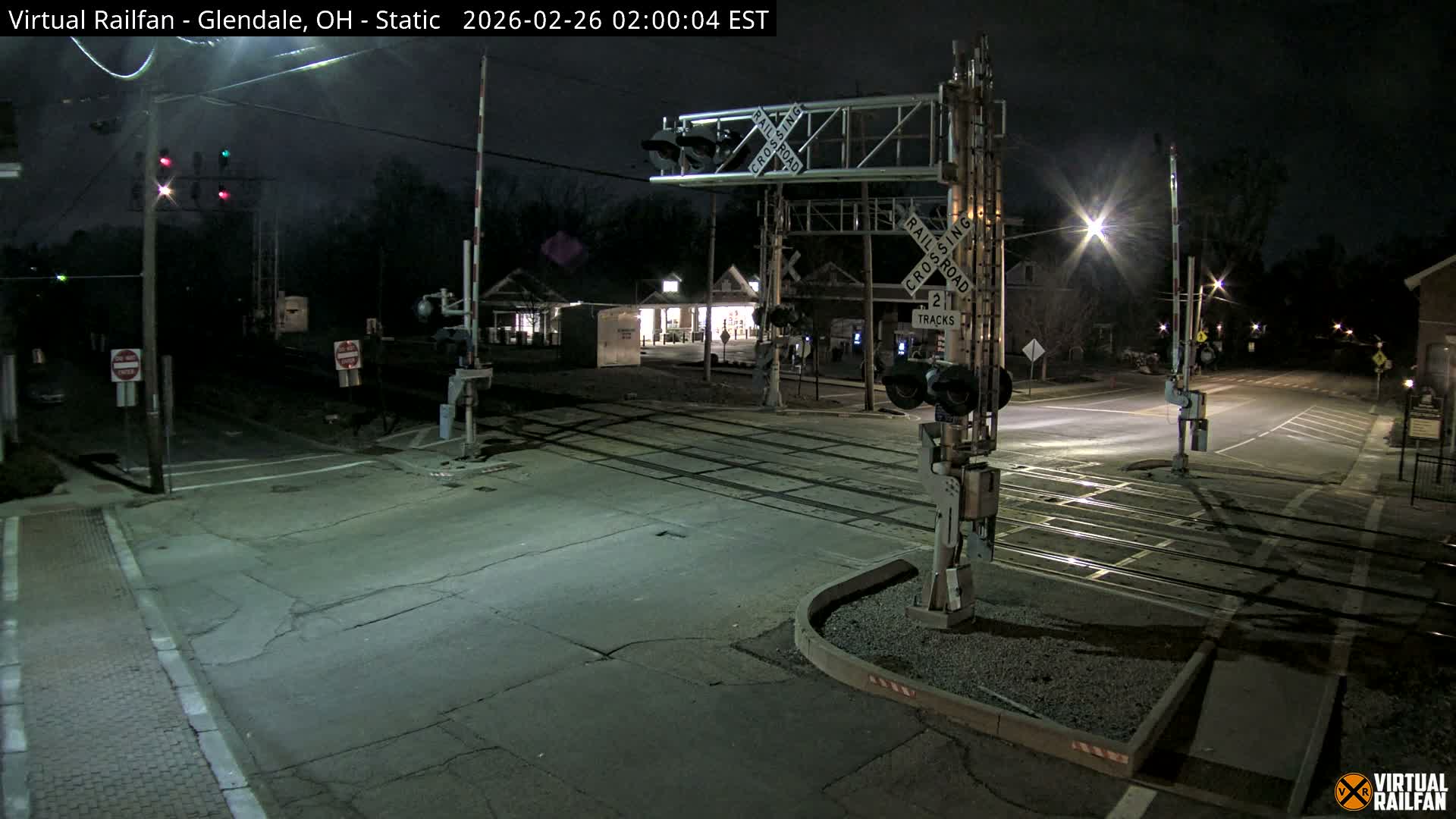 Glendale Railroad Crossing & Junction Live Cam - Glendale, Hamilton, Ohio, USA