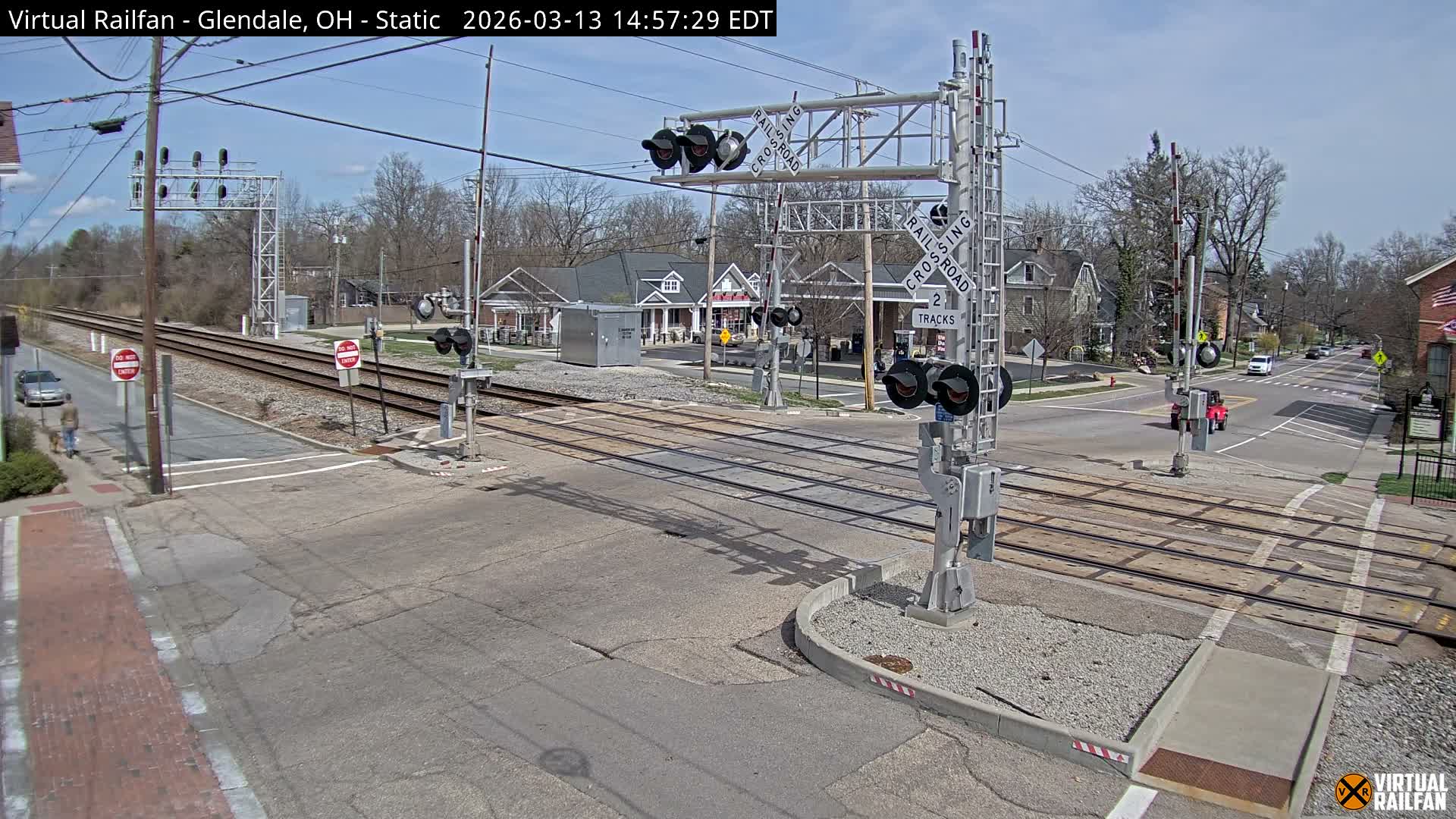 Glendale Railroad Crossing & Junction Live Cam - Glendale, Hamilton, Ohio, USA