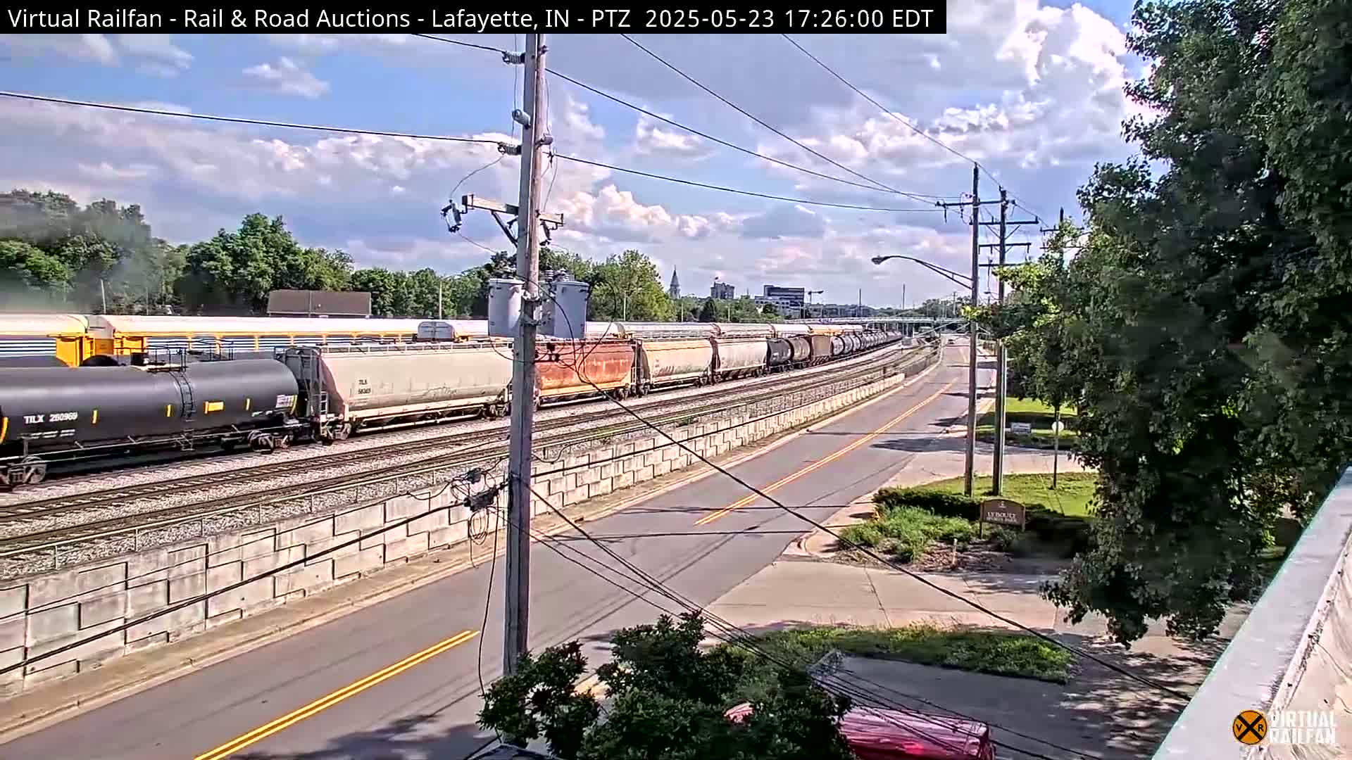 Lafayette City & Lafayette Rail & Road Auctions Live Cam - Lafayette, Tippecanoe, Indiana, USA