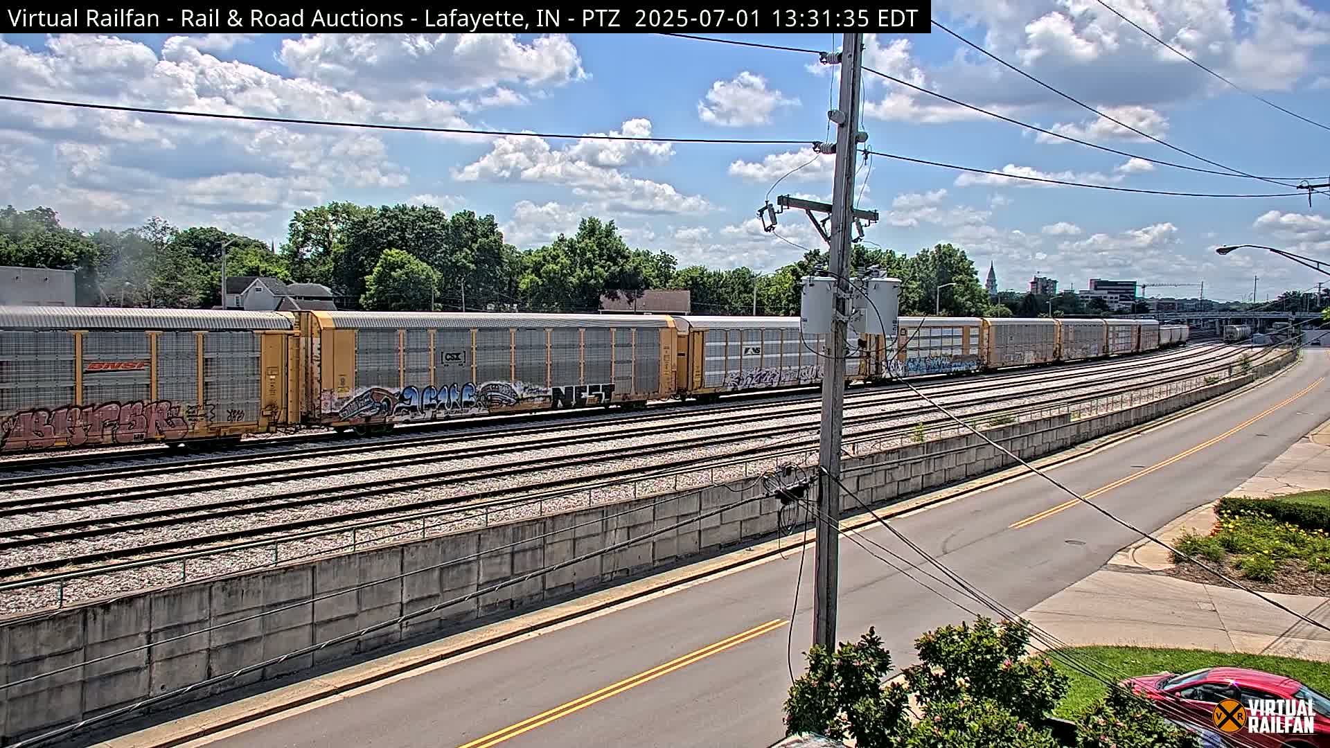 Lafayette City & Lafayette Rail & Road Auctions Live Cam - Lafayette, Tippecanoe, Indiana, USA