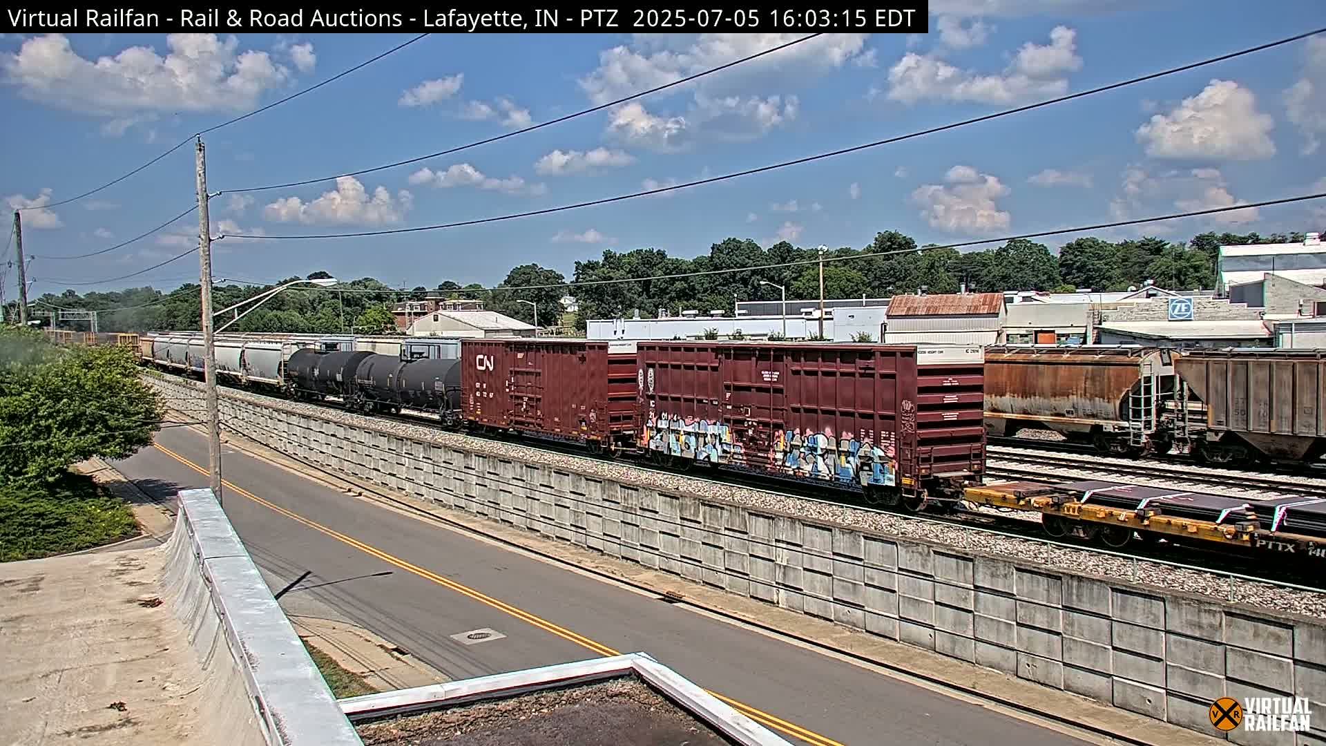 Lafayette City & Lafayette Rail & Road Auctions Live Cam - Lafayette, Tippecanoe, Indiana, USA