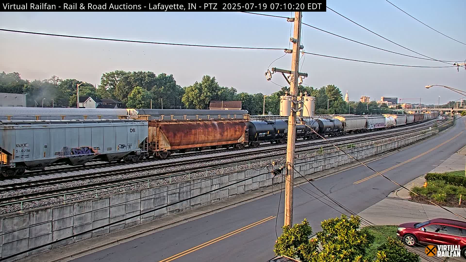 Lafayette City & Lafayette Rail & Road Auctions Live Cam - Lafayette, Tippecanoe, Indiana, USA
