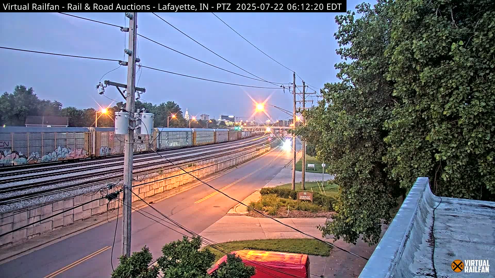 Lafayette City & Lafayette Rail & Road Auctions Live Cam - Lafayette, Tippecanoe, Indiana, USA