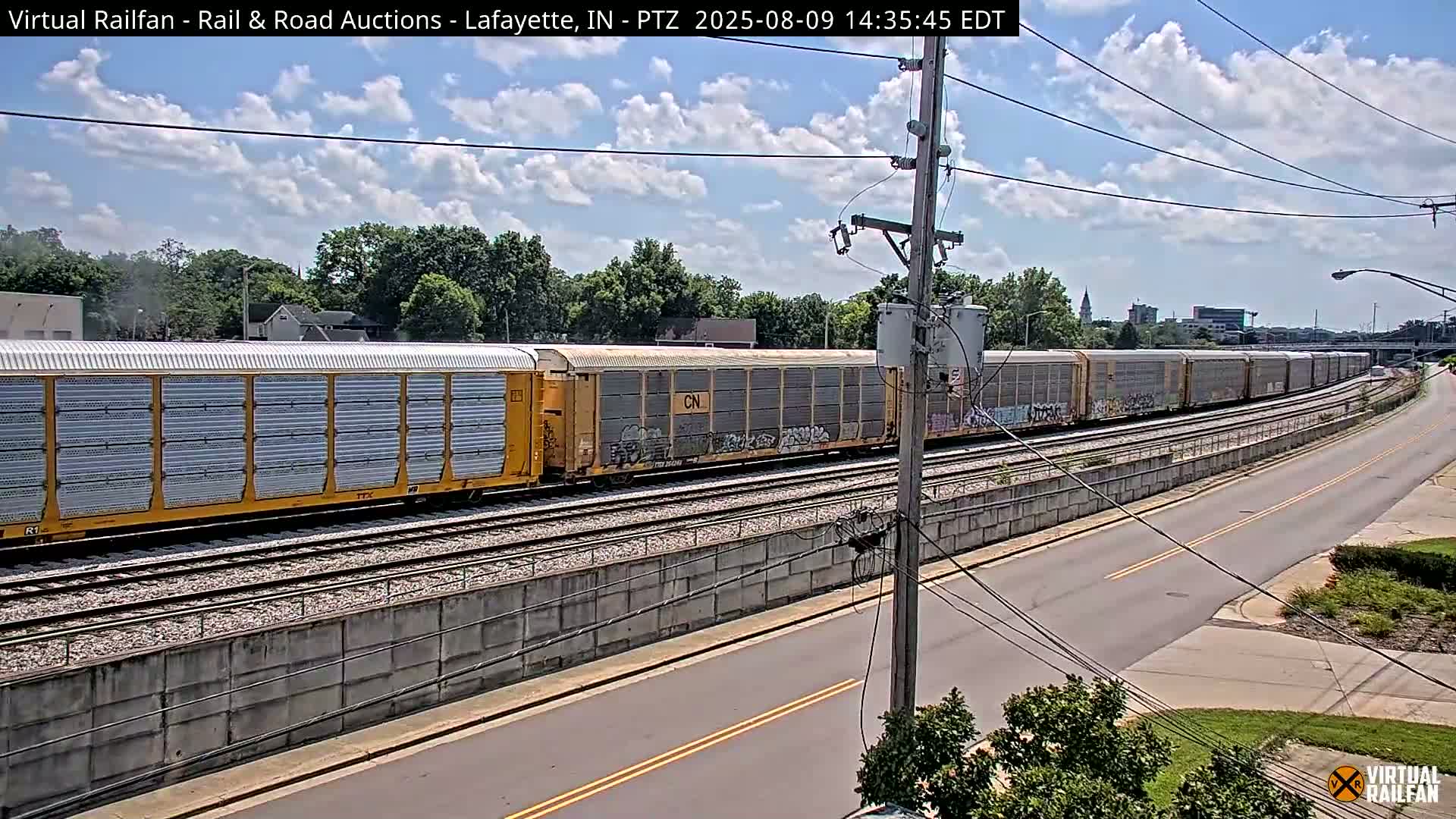 Lafayette City & Lafayette Rail & Road Auctions Live Cam - Lafayette, Tippecanoe, Indiana, USA