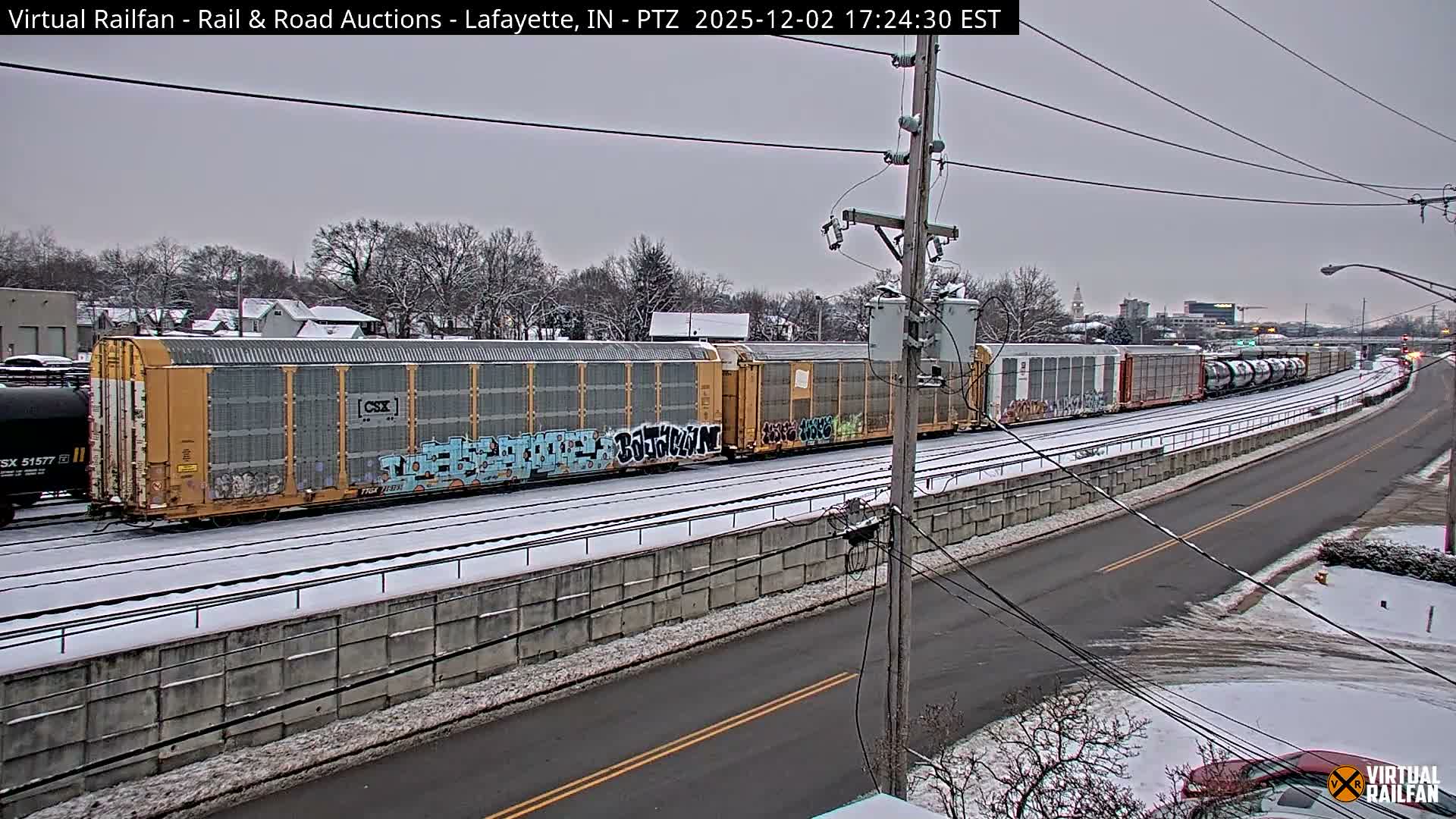 Lafayette City & Lafayette Rail & Road Auctions Live Cam - Lafayette, Tippecanoe, Indiana, USA