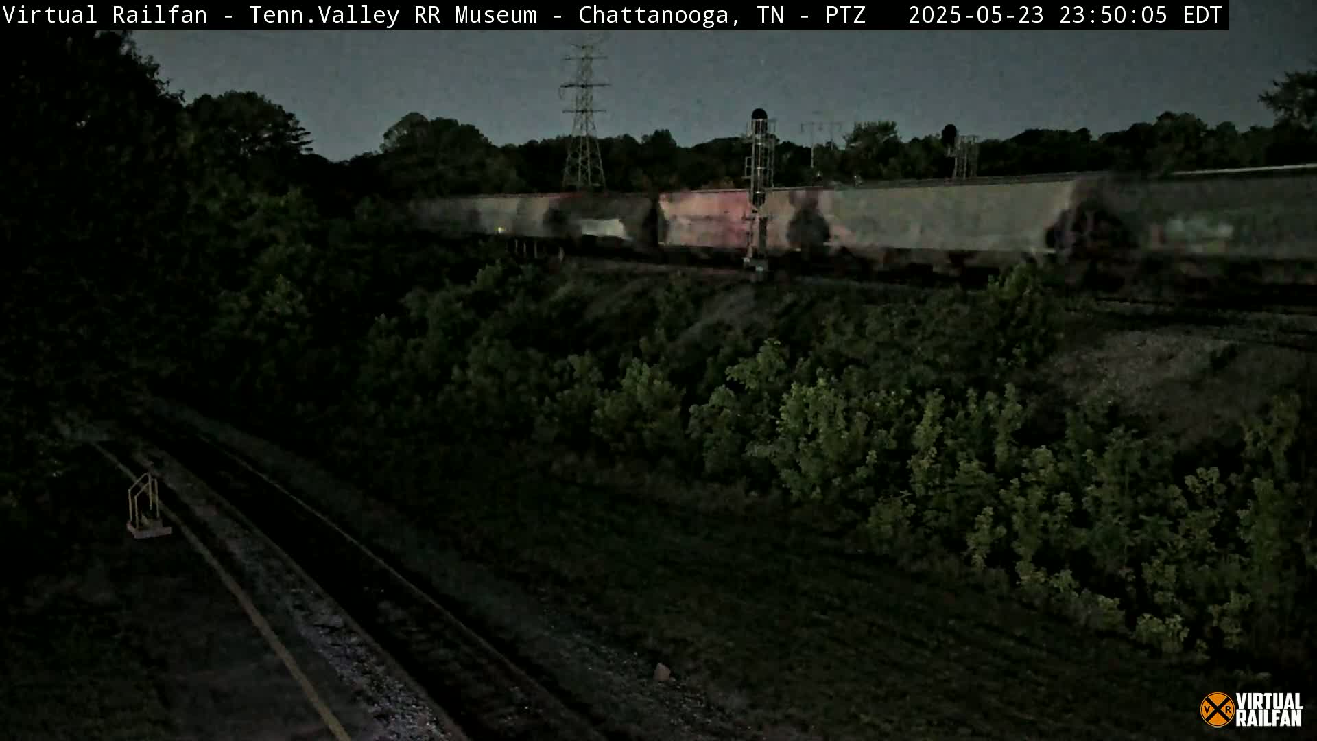Chattanooga Railroad Crossing from Tennessee Railroad Museum Live Cam - Chattanooga, Hamilton, Tennessee, USA