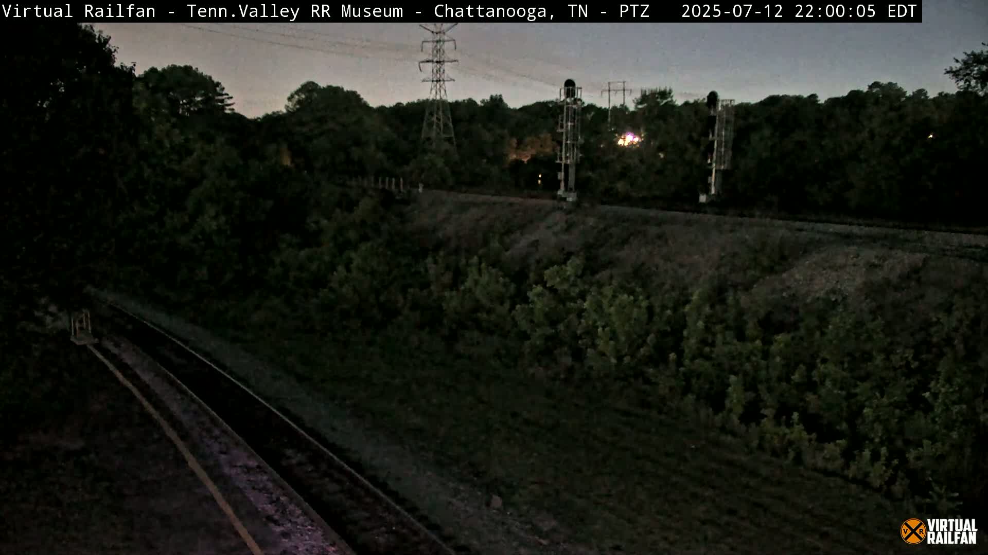 Chattanooga Railroad Crossing from Tennessee Railroad Museum Live Cam - Chattanooga, Hamilton, Tennessee, USA