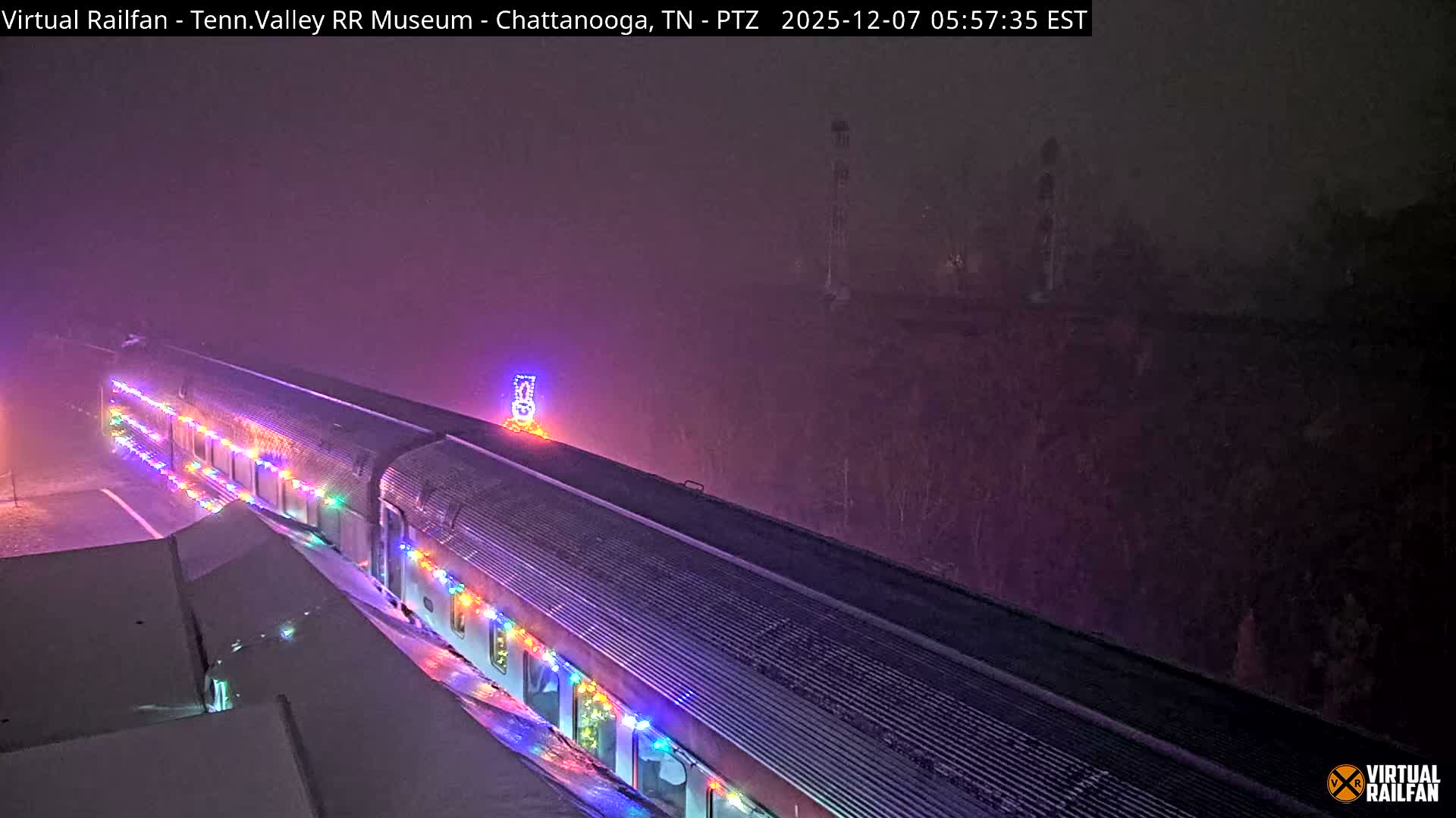 Chattanooga Railroad Crossing from Tennessee Railroad Museum Live Cam - Chattanooga, Hamilton, Tennessee, USA