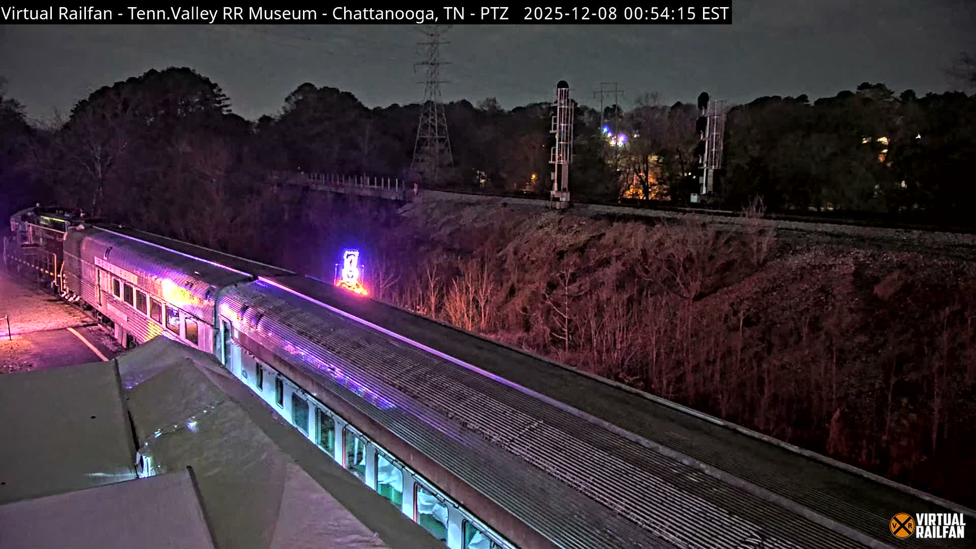 Chattanooga Railroad Crossing from Tennessee Railroad Museum Live Cam - Chattanooga, Hamilton, Tennessee, USA