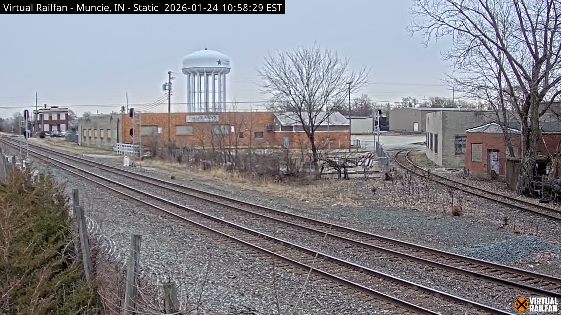 Muncie Railroad Crossing & Industry Area Live Cam - Muncie, Delaware, Indiana, USA