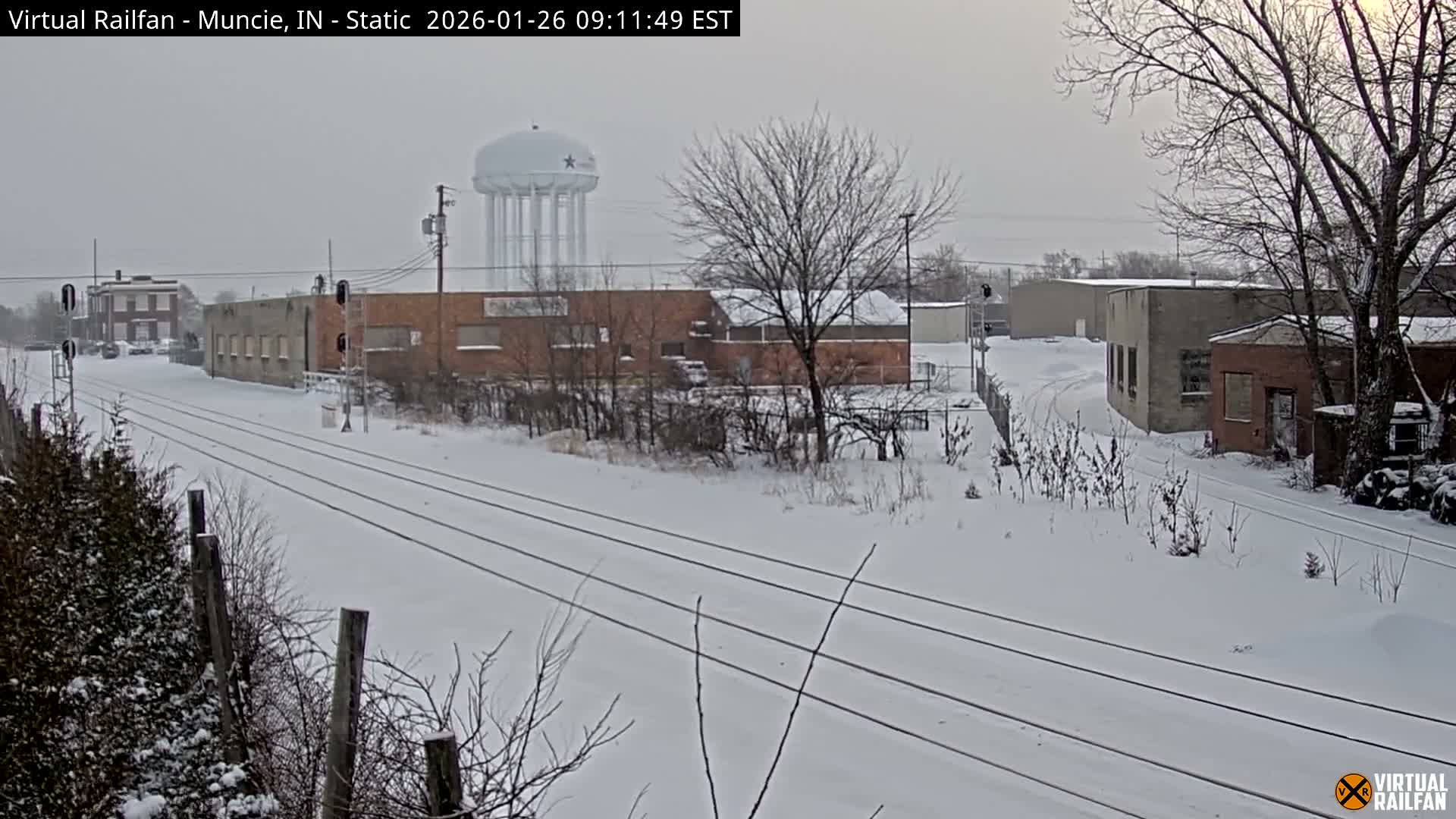 Muncie Railroad Crossing & Industry Area Live Cam - Muncie, Delaware, Indiana, USA