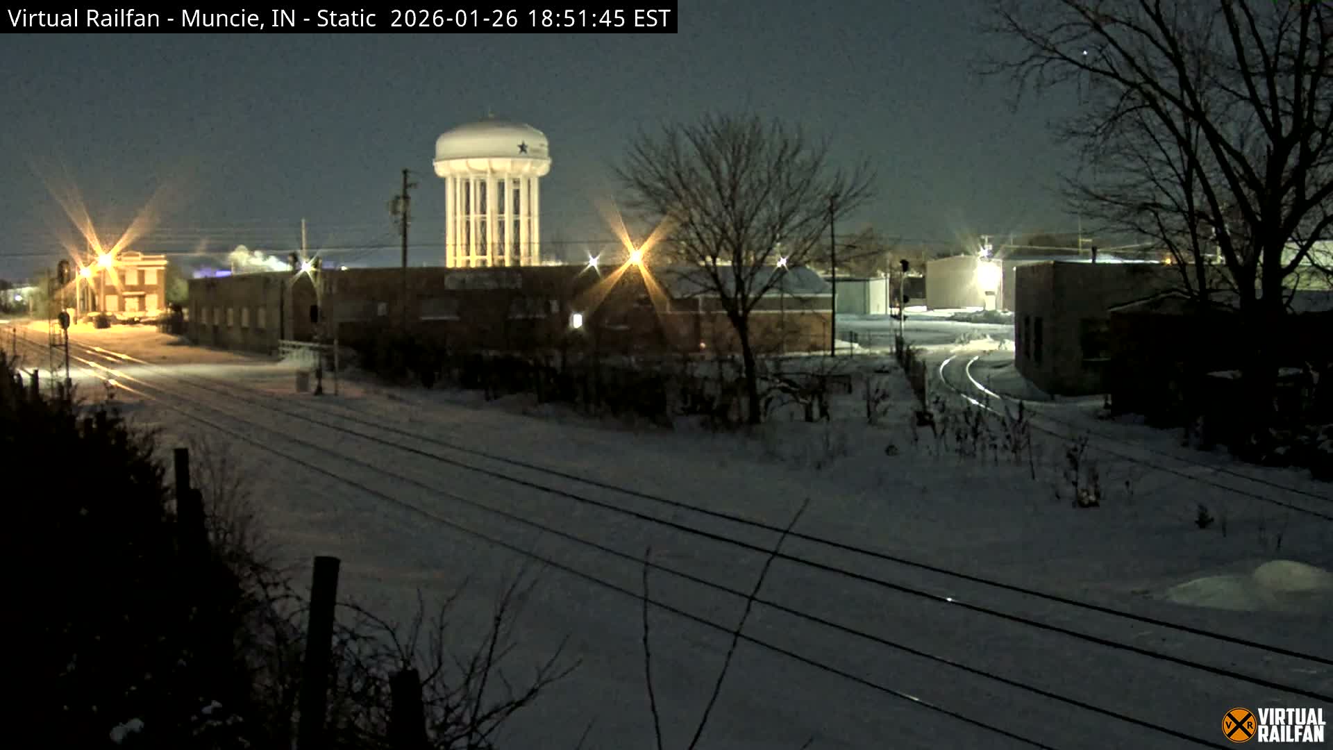 Muncie Railroad Crossing & Industry Area Live Cam - Muncie, Delaware, Indiana, USA