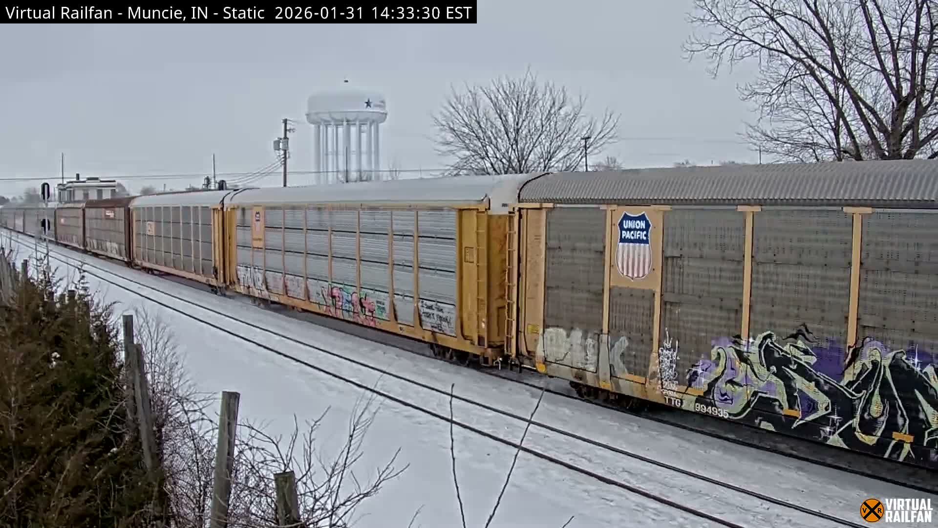 Muncie Railroad Crossing & Industry Area Live Cam - Muncie, Delaware, Indiana, USA