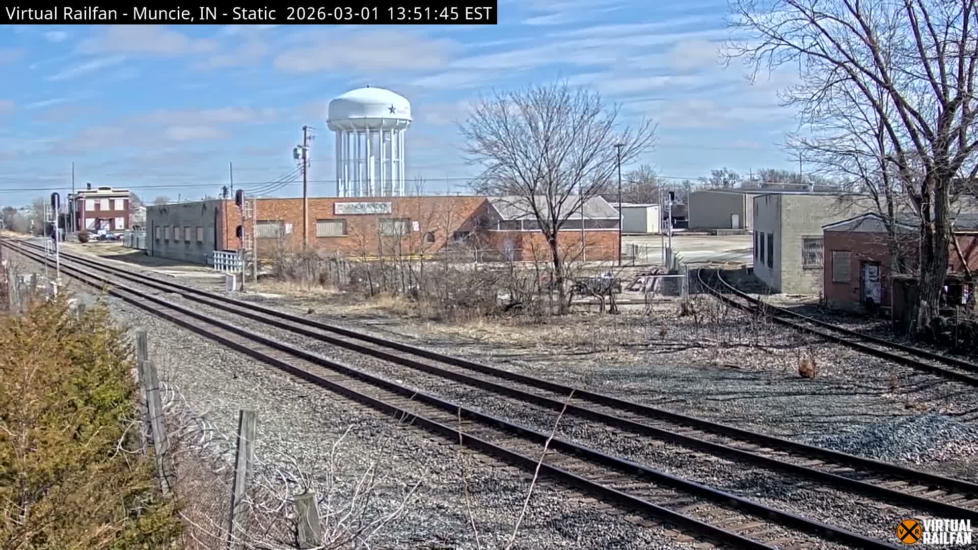 Muncie Railroad Crossing & Industry Area Live Cam - Muncie, Delaware, Indiana, USA