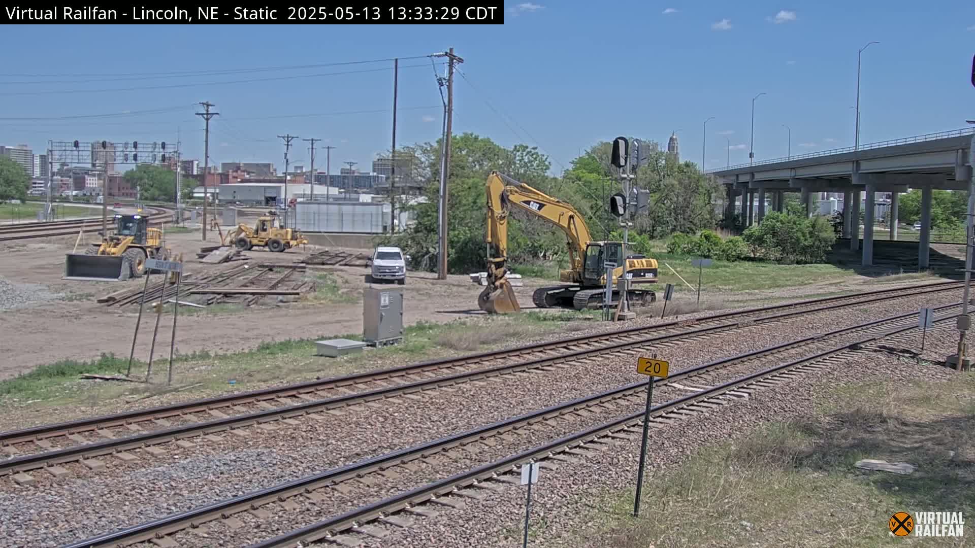 Lincoln Railroad Junction Live Cam - Lincoln, Lancaster,Nebraska, USA 