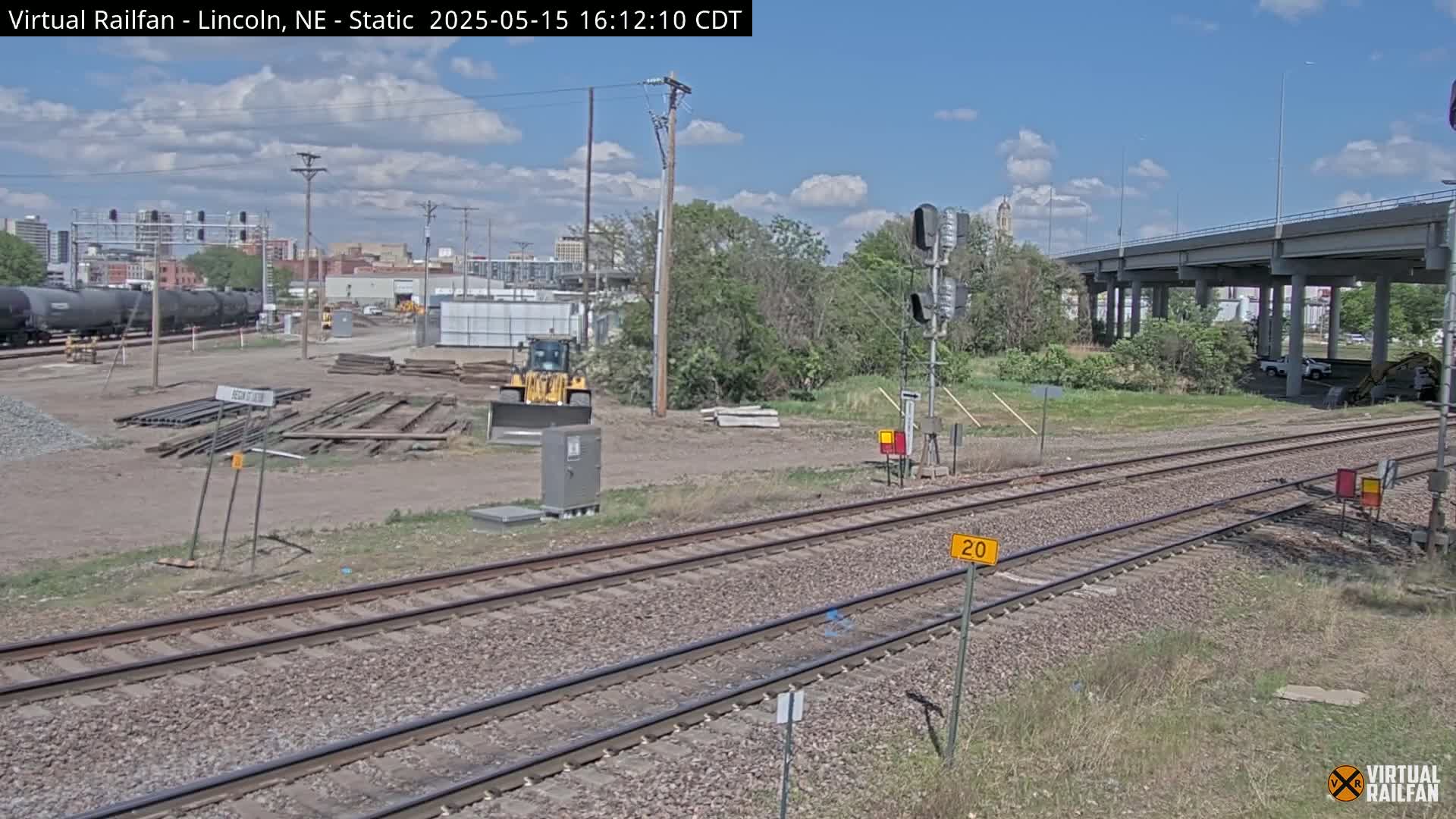 Lincoln Railroad Junction Live Cam - Lincoln, Lancaster,Nebraska, USA 